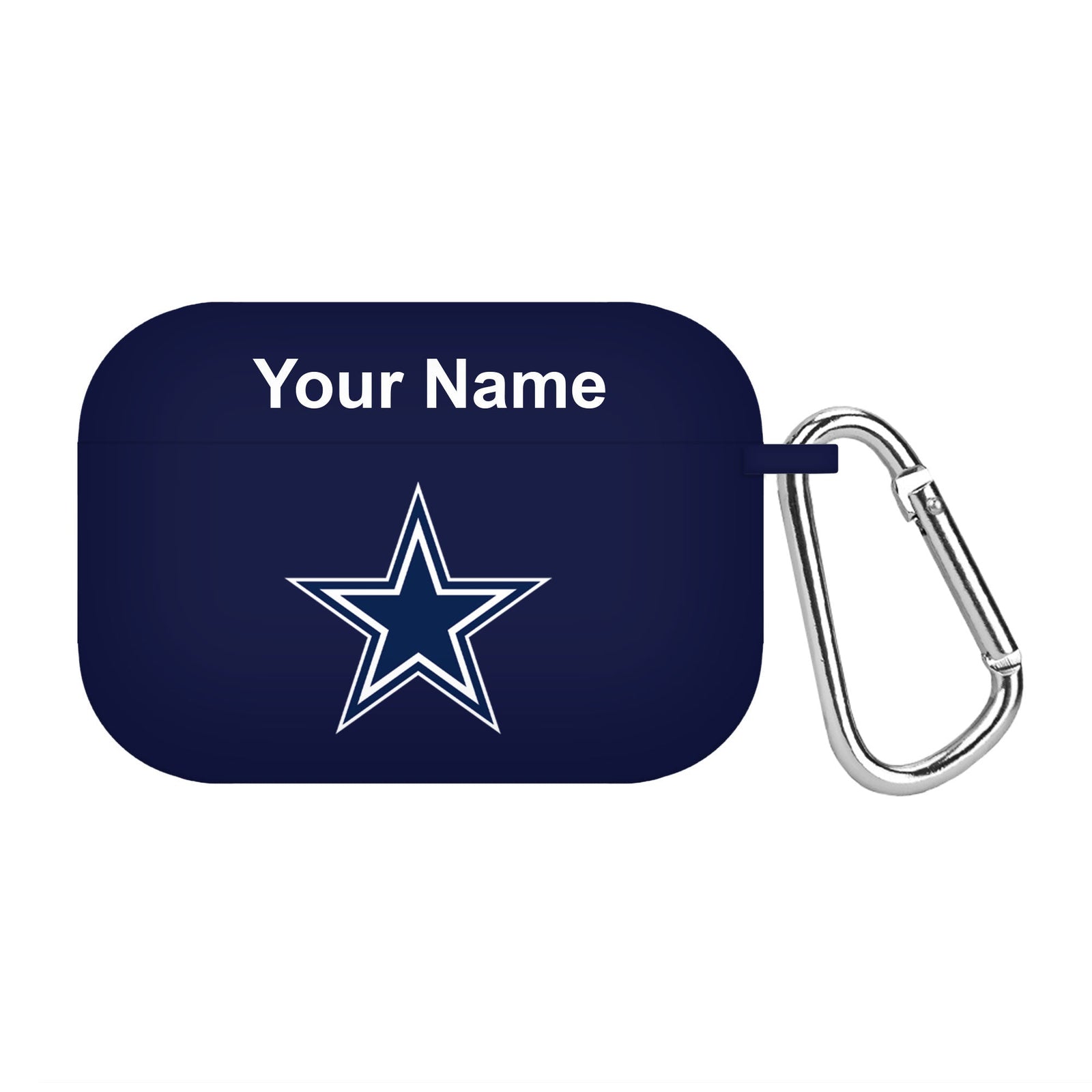 Dallas Cowboys Custom Name HD Apple AirPods Pro 1 & 2 Case Cover (Navy)