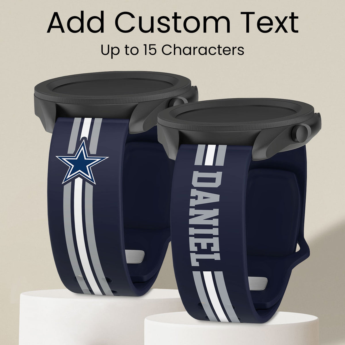 Dallas Cowboys Custom Name HD Watch Band
