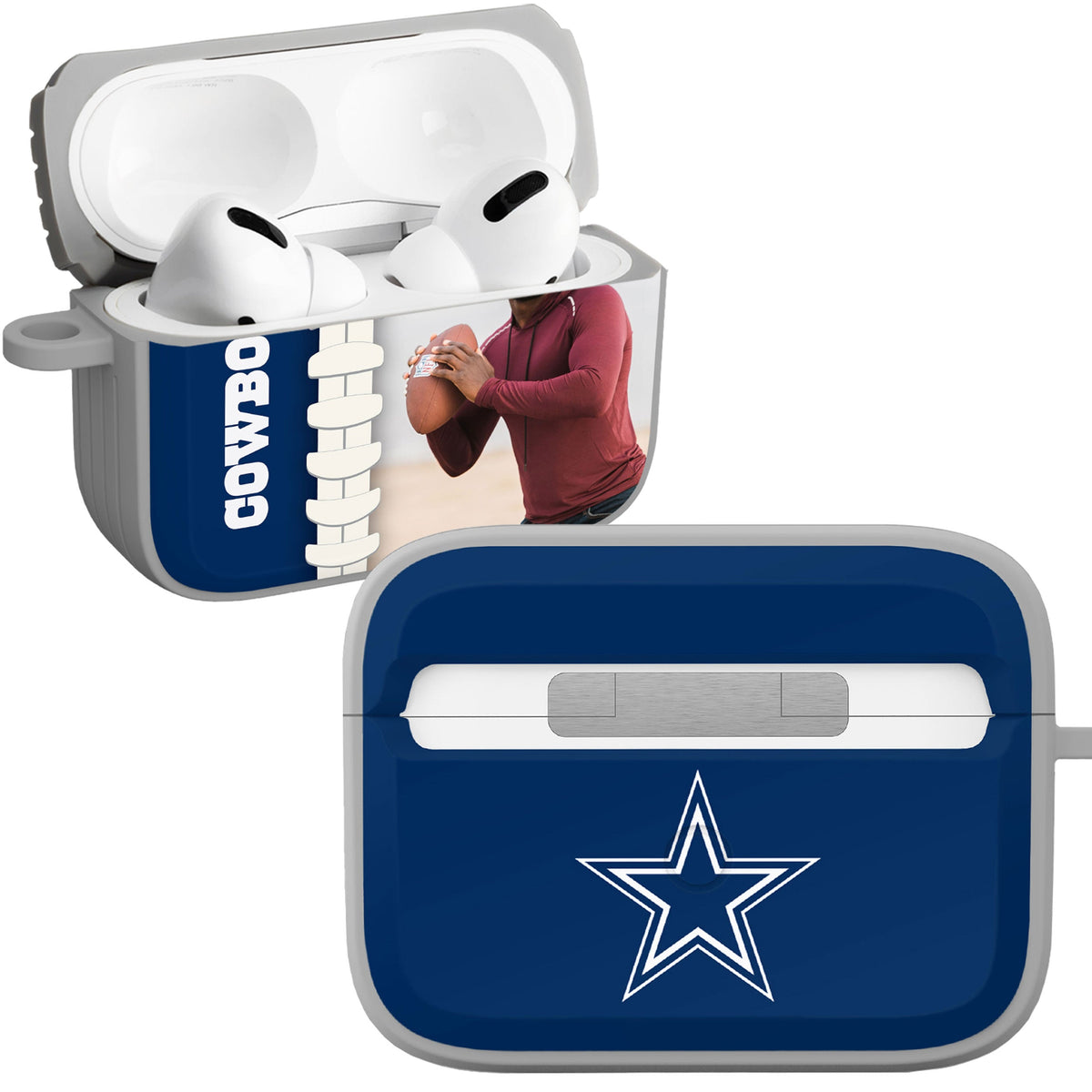 Dallas Cowboys Custom Photo HDX Apple AirPods 1 &amp; 2 Pro Case Cover