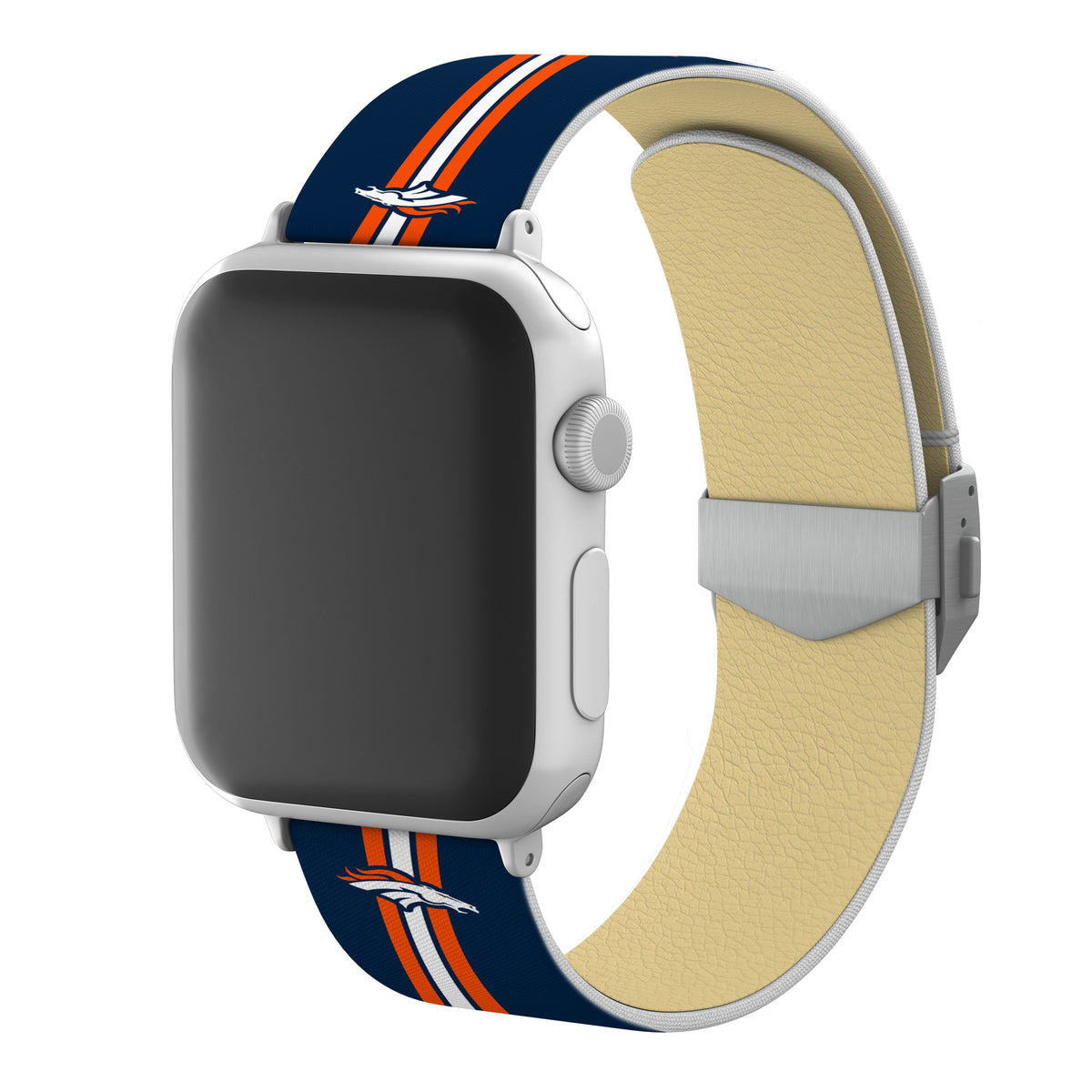 Denver Broncos  Full Print Watch Band With Engraved Buckle - AffinityBands