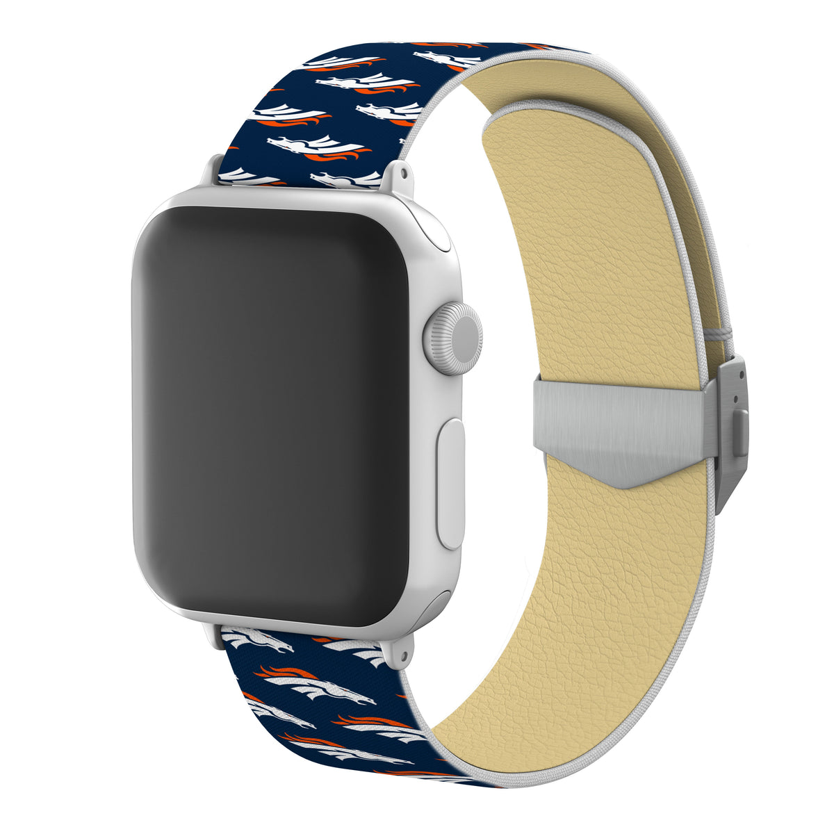 Denver Broncos  Full Print Watch Band With Engraved Buckle - AffinityBands