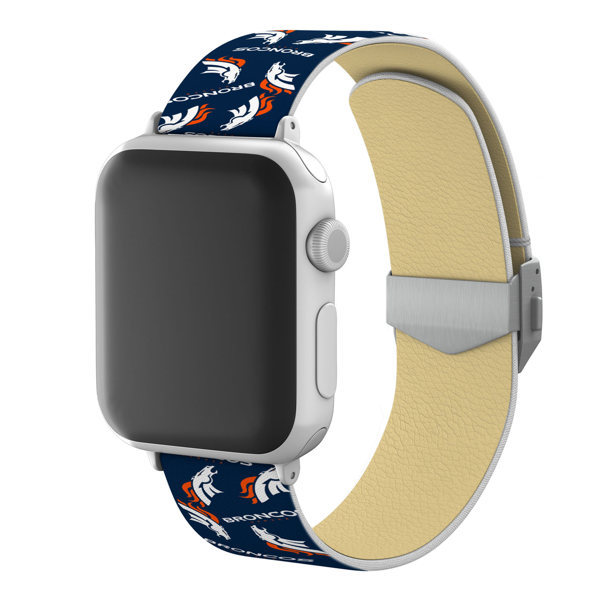 Denver Broncos  Full Print Watch Band With Engraved Buckle - AffinityBands