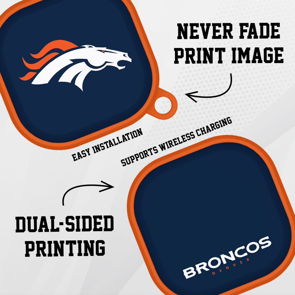 Denver Broncos HDX Samsung Galaxy Buds Pro Case Cover