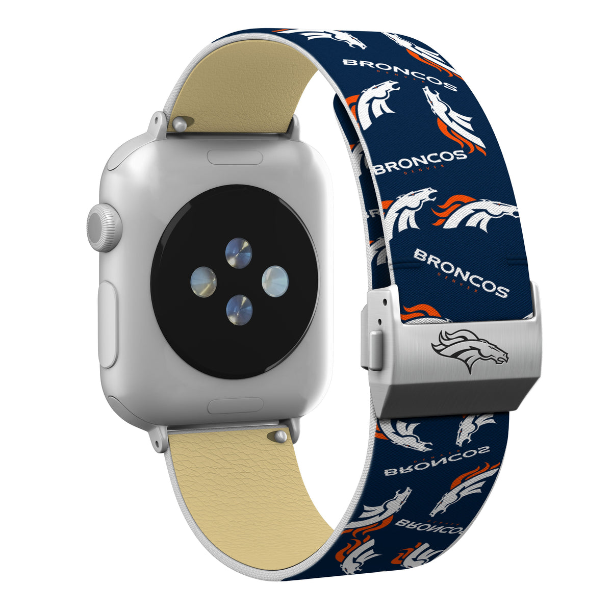 Denver Broncos  Full Print Watch Band With Engraved Buckle - AffinityBands