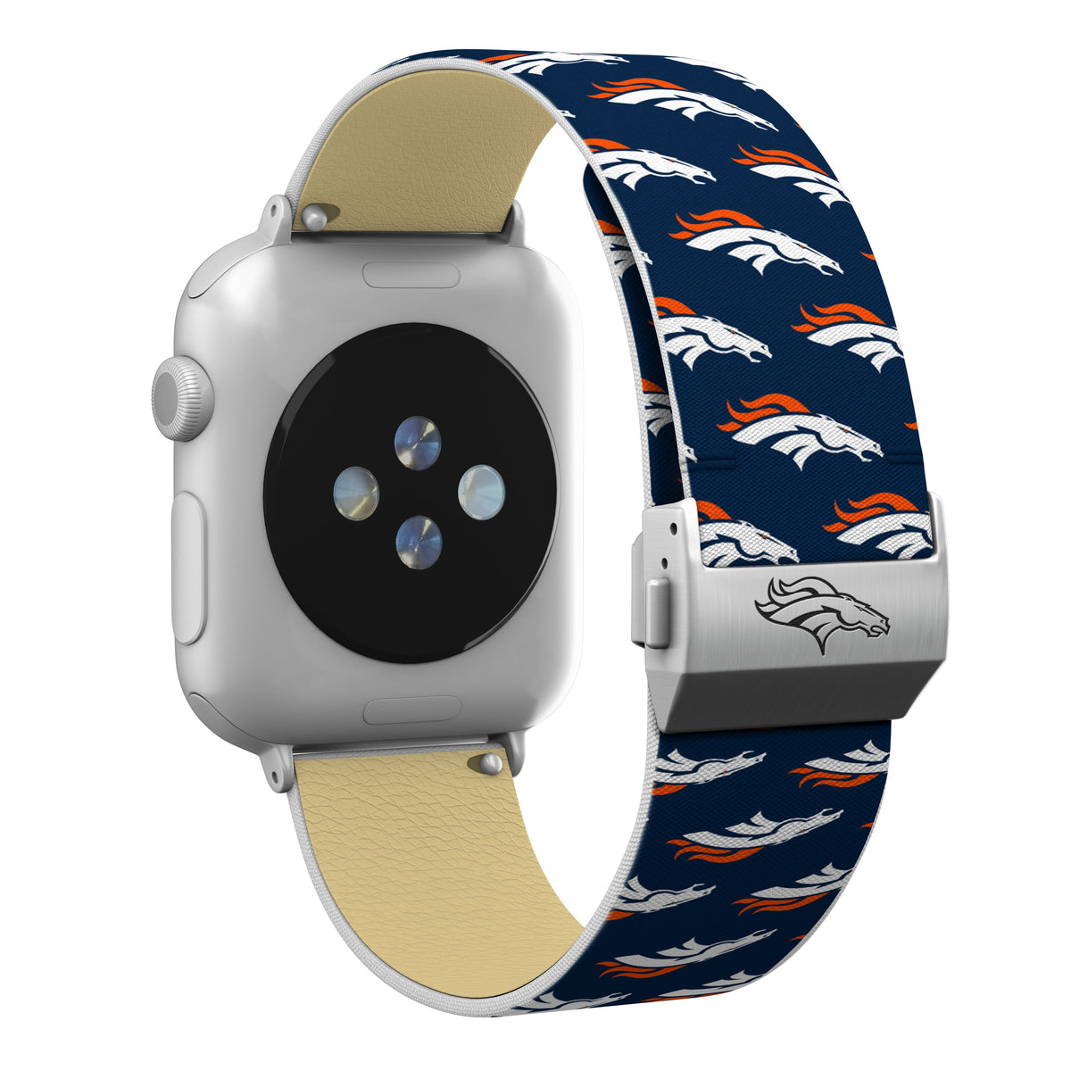 Denver Broncos  Full Print Watch Band With Engraved Buckle - AffinityBands