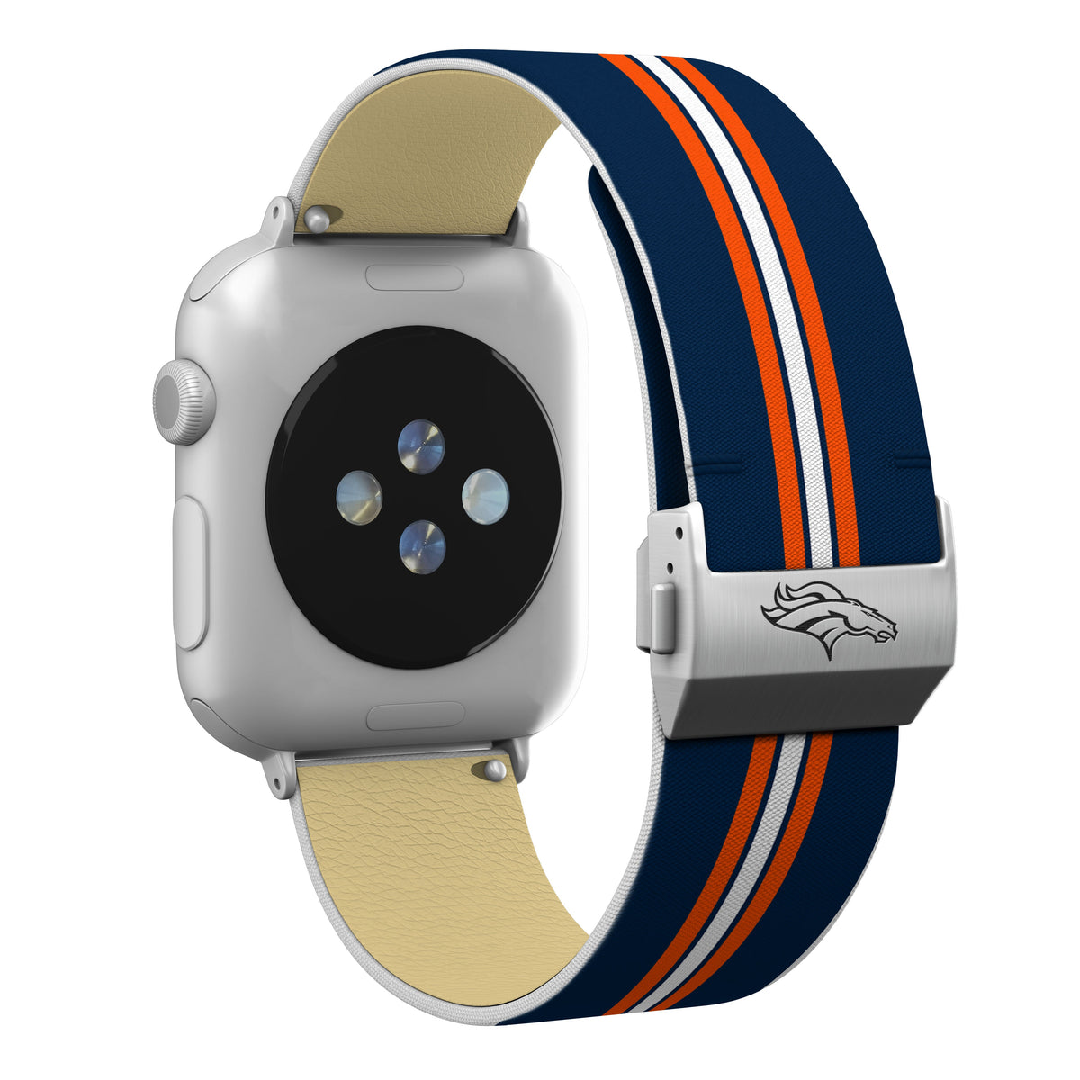 Denver Broncos  Full Print Watch Band With Engraved Buckle - AffinityBands