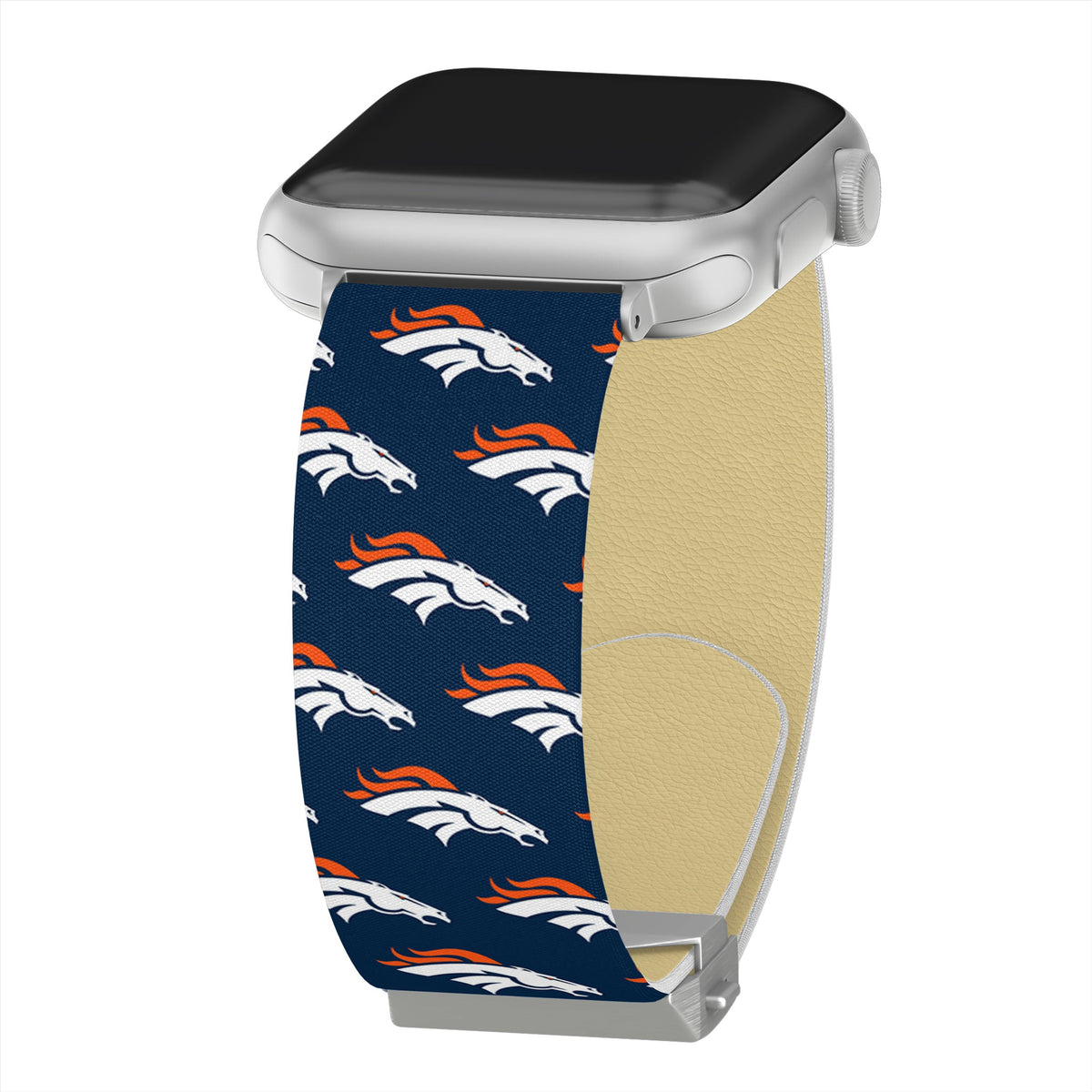 Game Time Denver Broncos  Signature Series Apple Watch Band With Engraved Buckle
