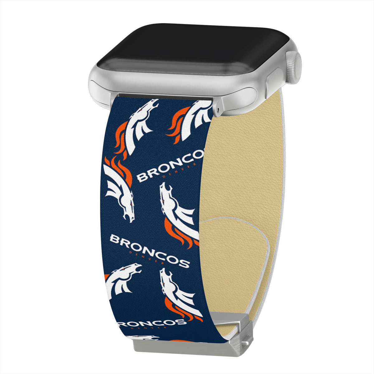 Game Time Denver Broncos  Signature Series Apple Watch Band With Engraved Buckle