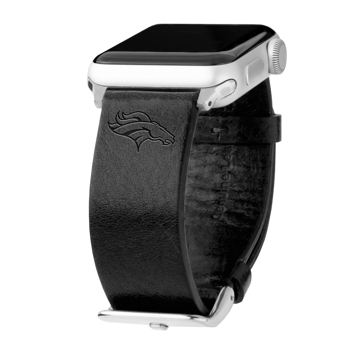 Game Time Denver Broncos Leather Apple Watch Band