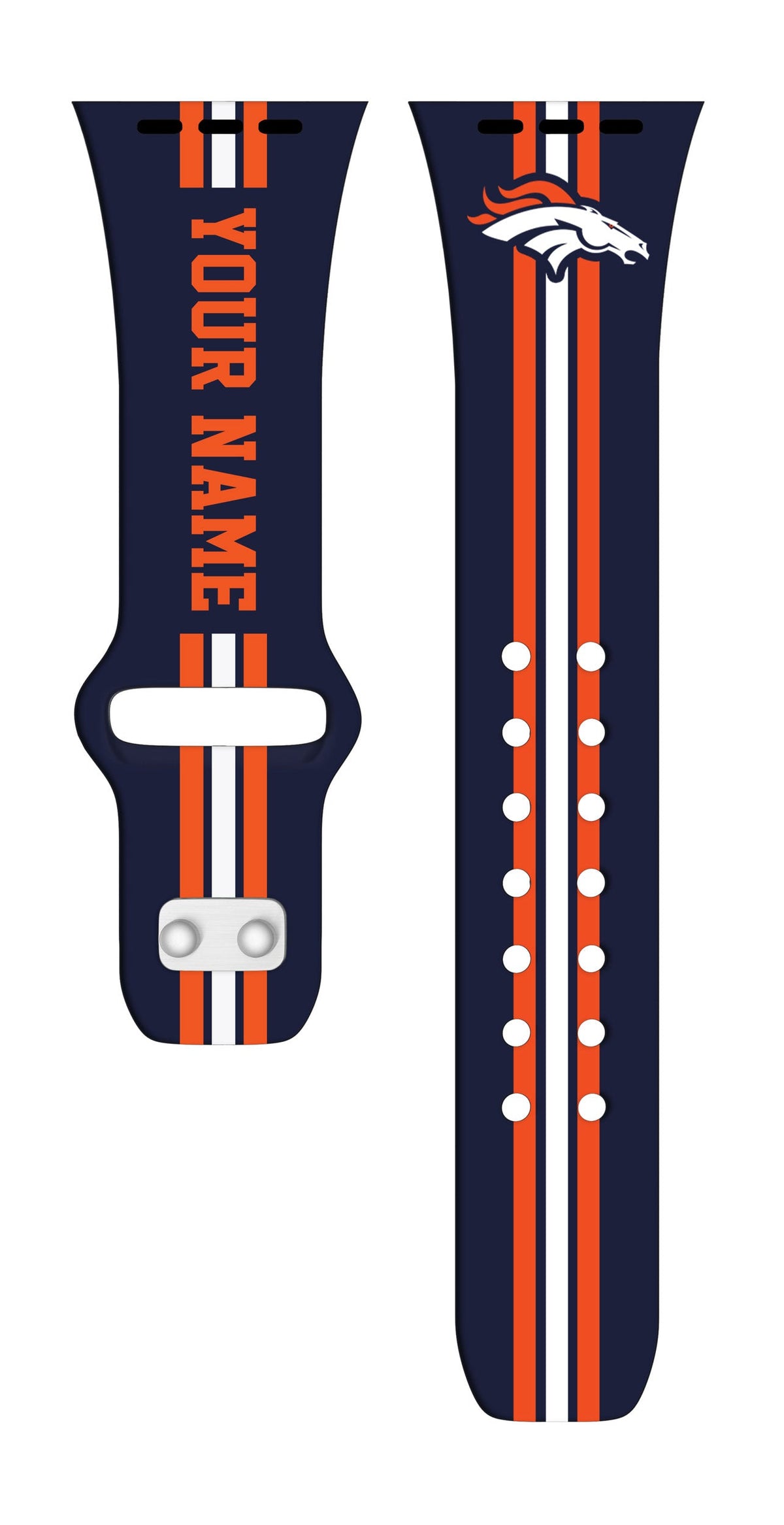 Denver Broncos Custom Name HD Apple Watch Band