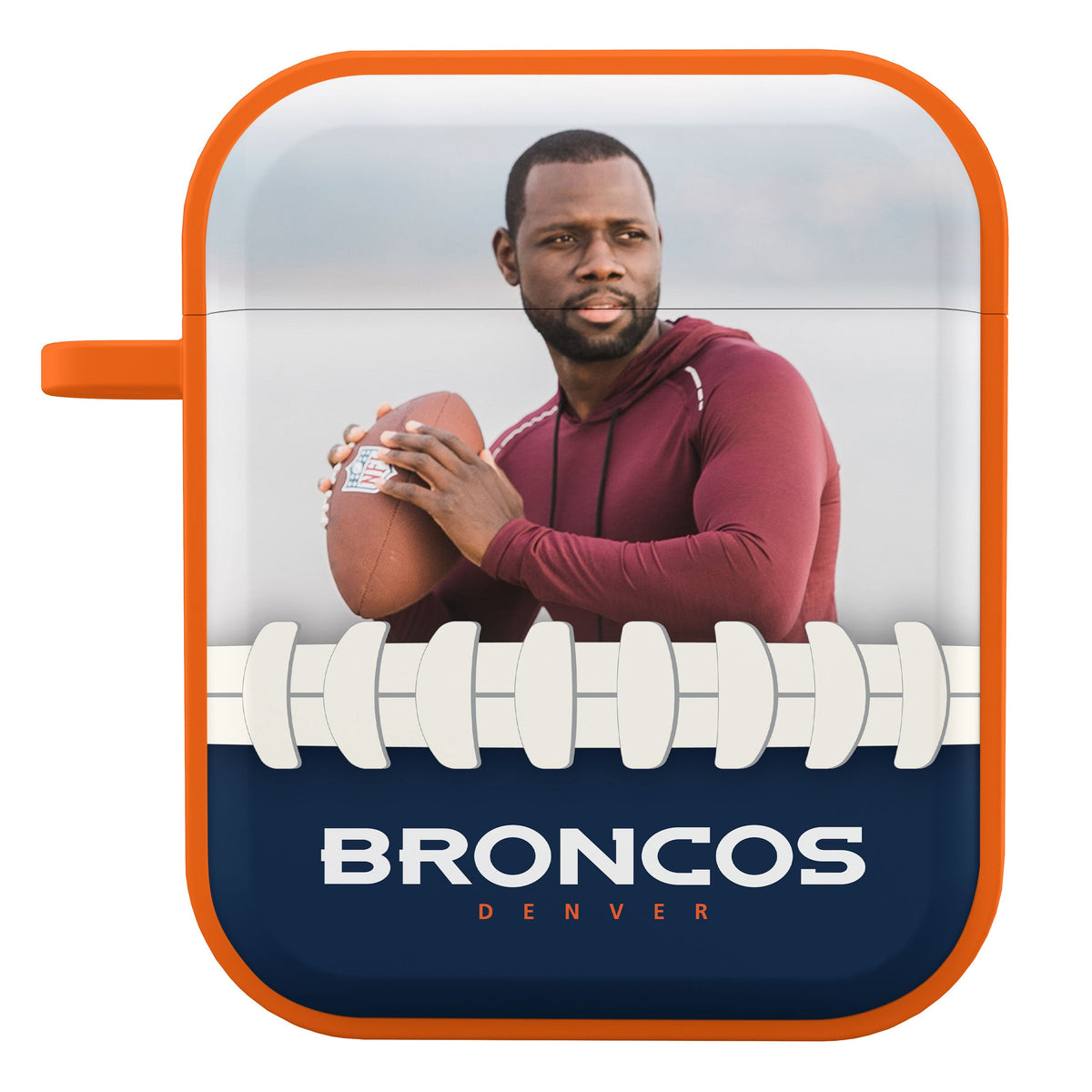 Denver Broncos Custom Photo HDX Apple AirPods Gen 1 &amp; 2 Case Cover