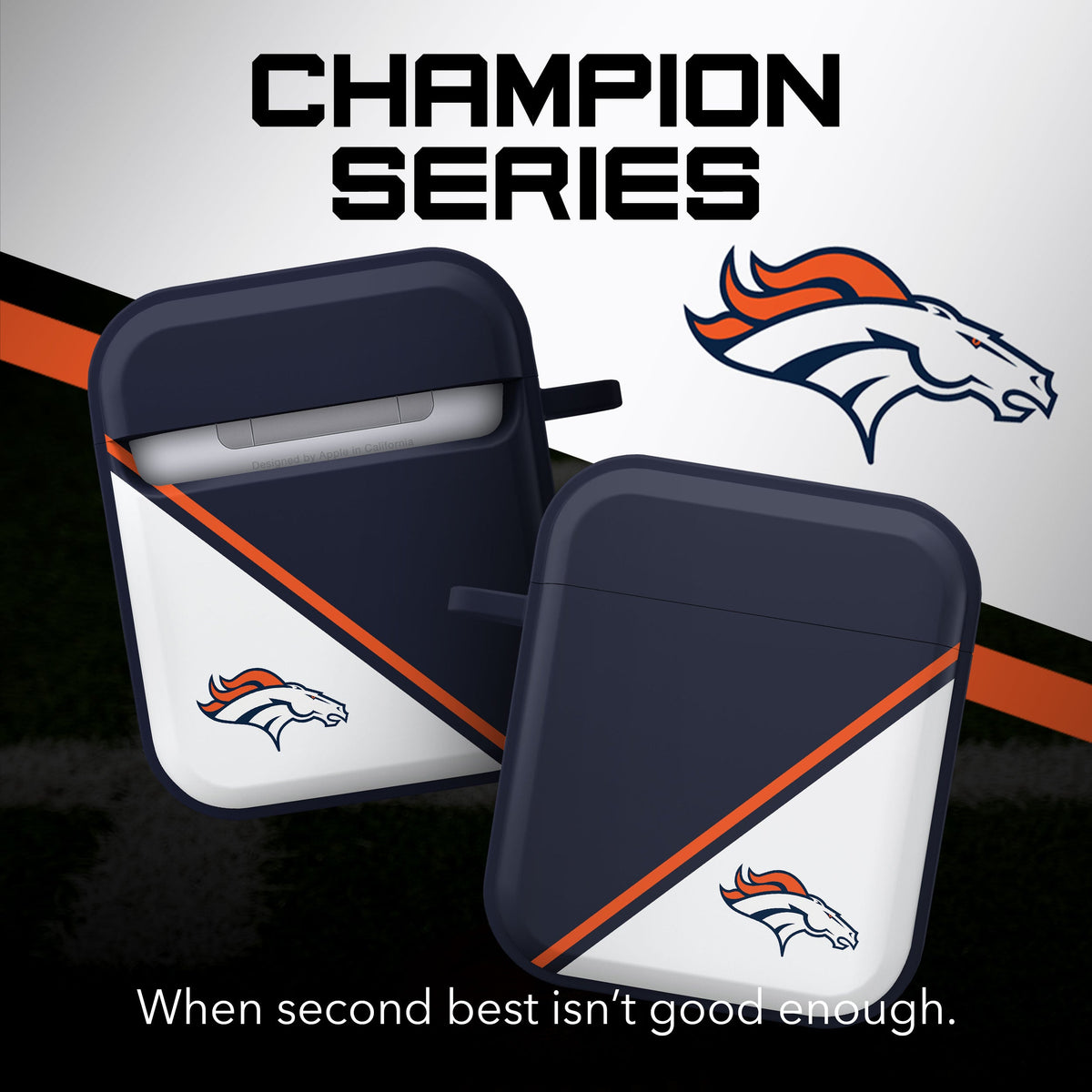 Denver Broncos HDX Champion Series Apple AirPods Gen 1 &amp; 2 Case Cover