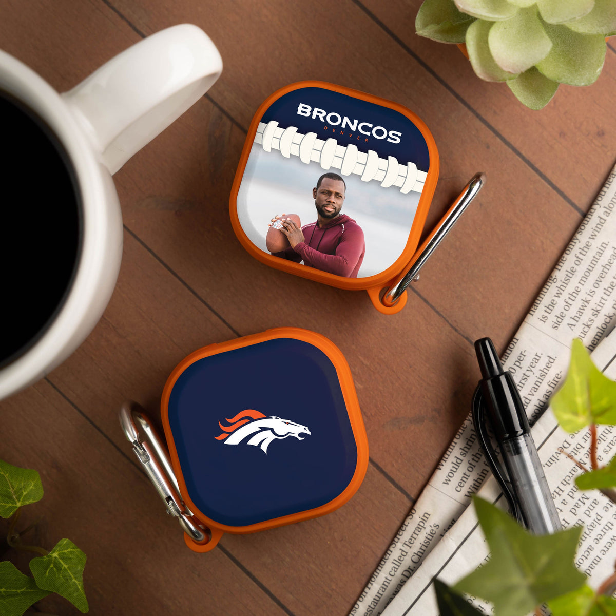 Denver Broncos Custom Photo HDX Samsung Galaxy Buds Pro Case Cover