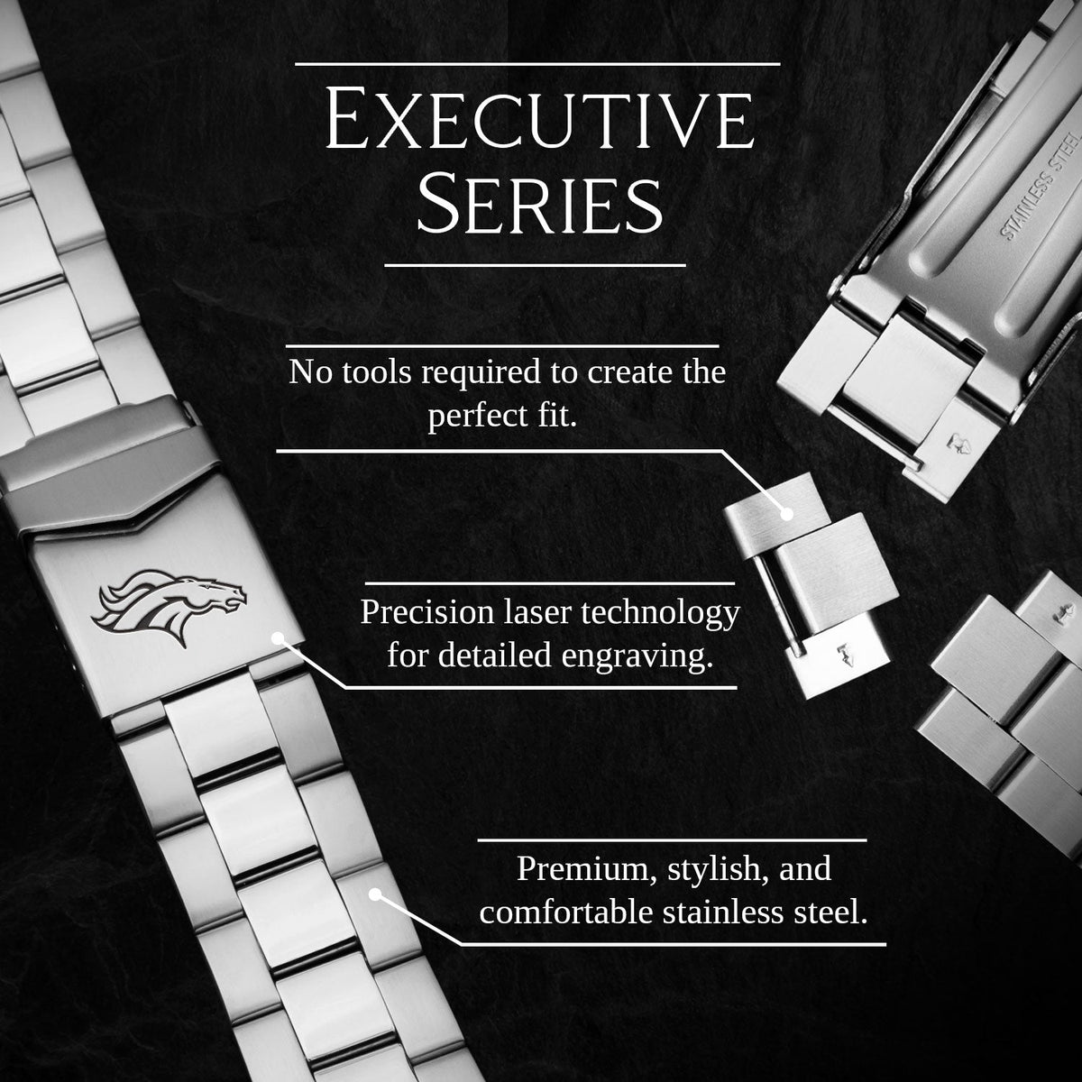 Game Time Denver Broncos Executive Series Apple Watch Band