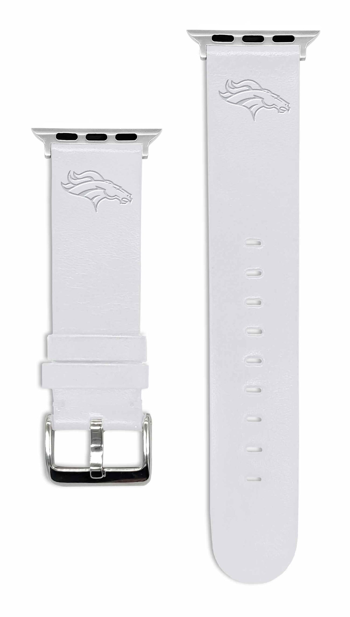 Game Time Denver Broncos Apple Leather Watch Band - USA Sewn