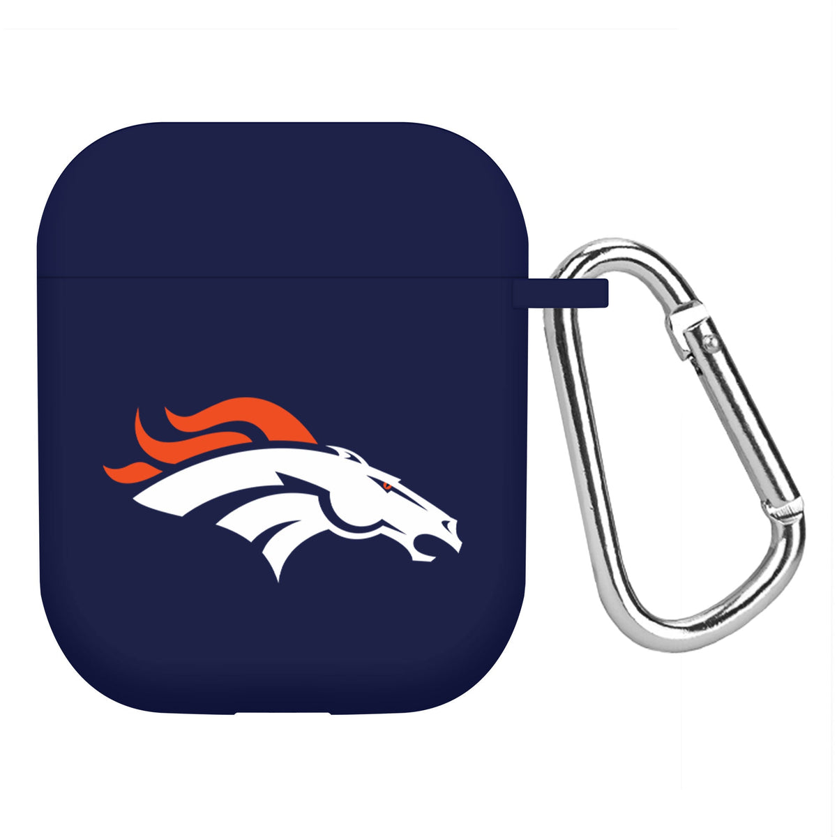Denver Broncos Custom Name HD Apple AirPods Gen 1 &amp; 2 Case Cover (Navy)