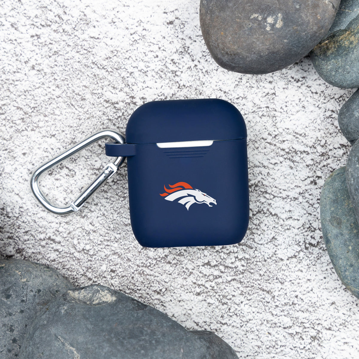 Game Time Denver Broncos Silicone Case Cover for Apple AirPods Battery Case
