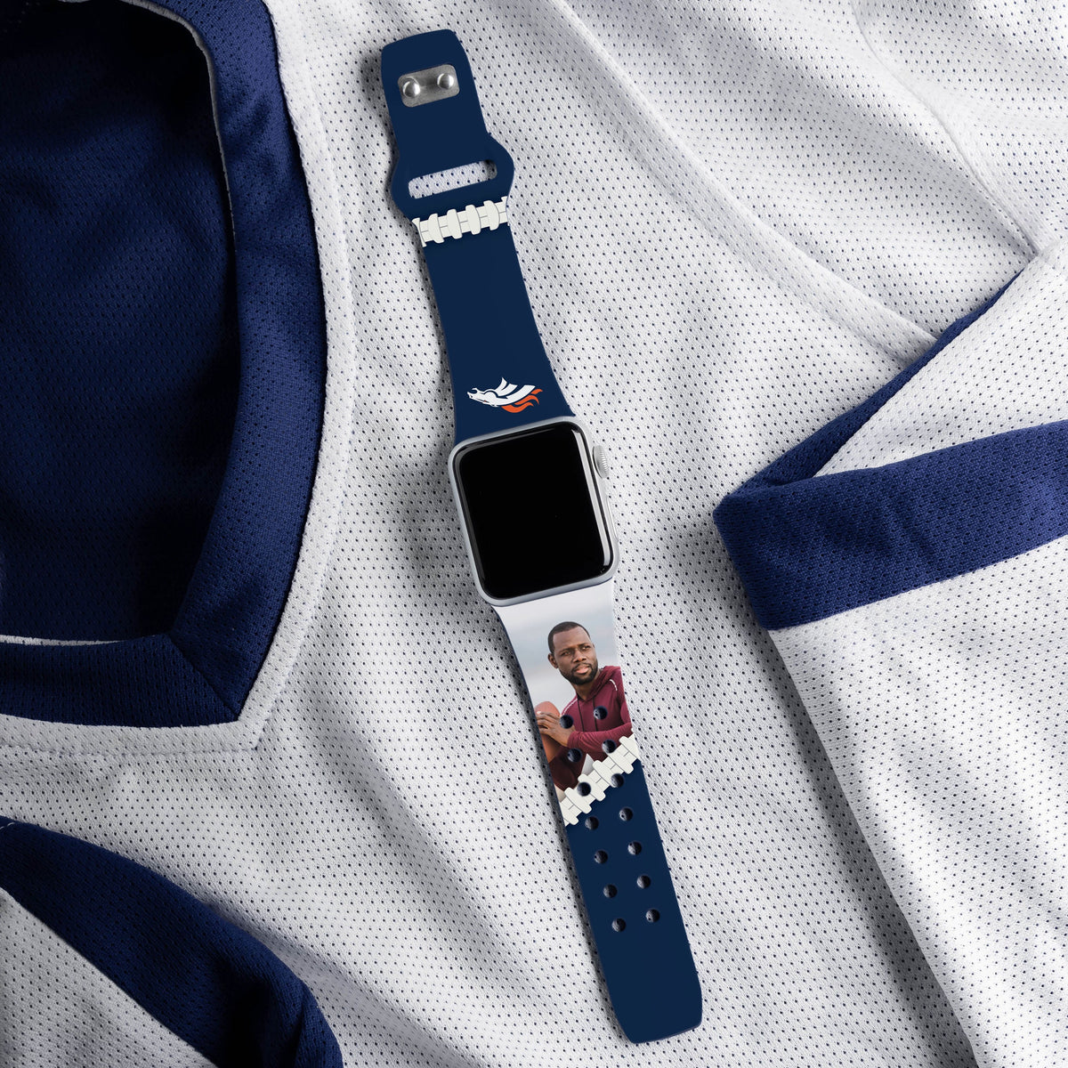 Denver Broncos Custom Photo HD Apple Watch Band