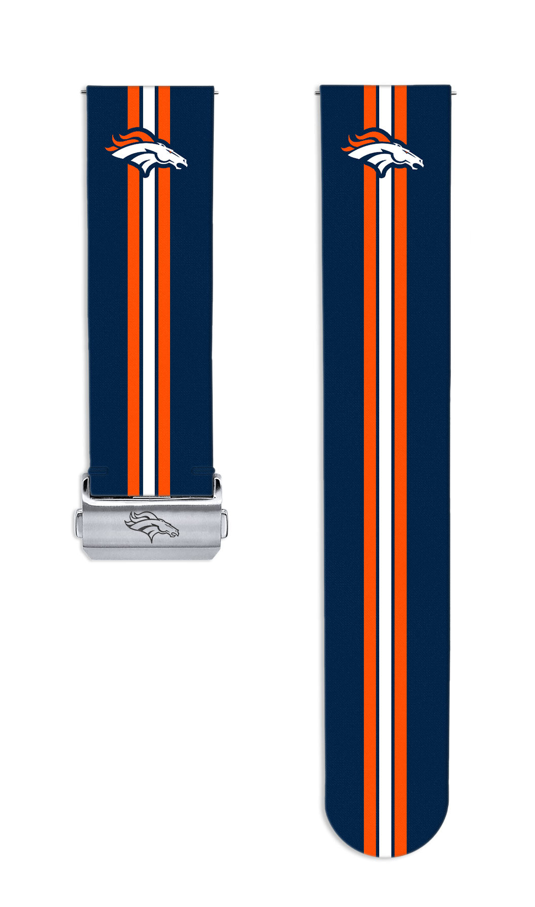 Denver Broncos  Full Print Quick Change Watch Band With Engraved Buckle - AffinityBands