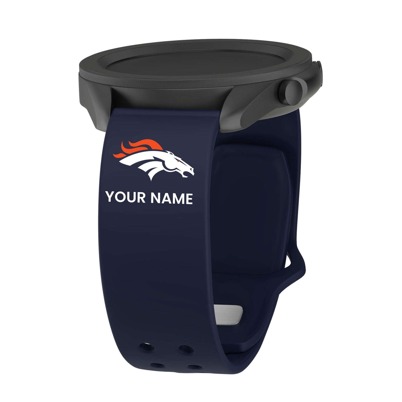 GAME TIME Denver Broncos Custom Name HD Quick Change Watch Band