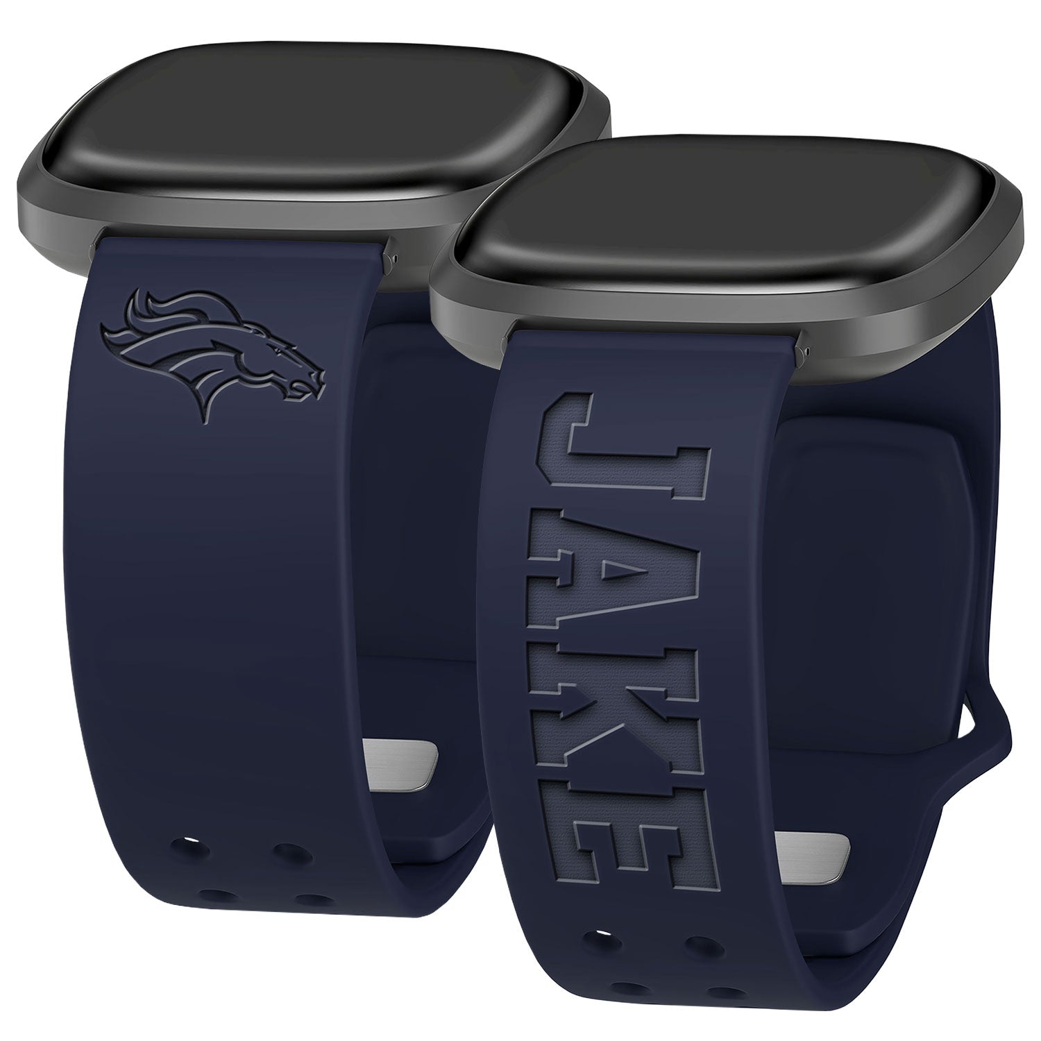 Denver Broncos Custom Engraved Fitbit Versa 3 and Sense Watch Band