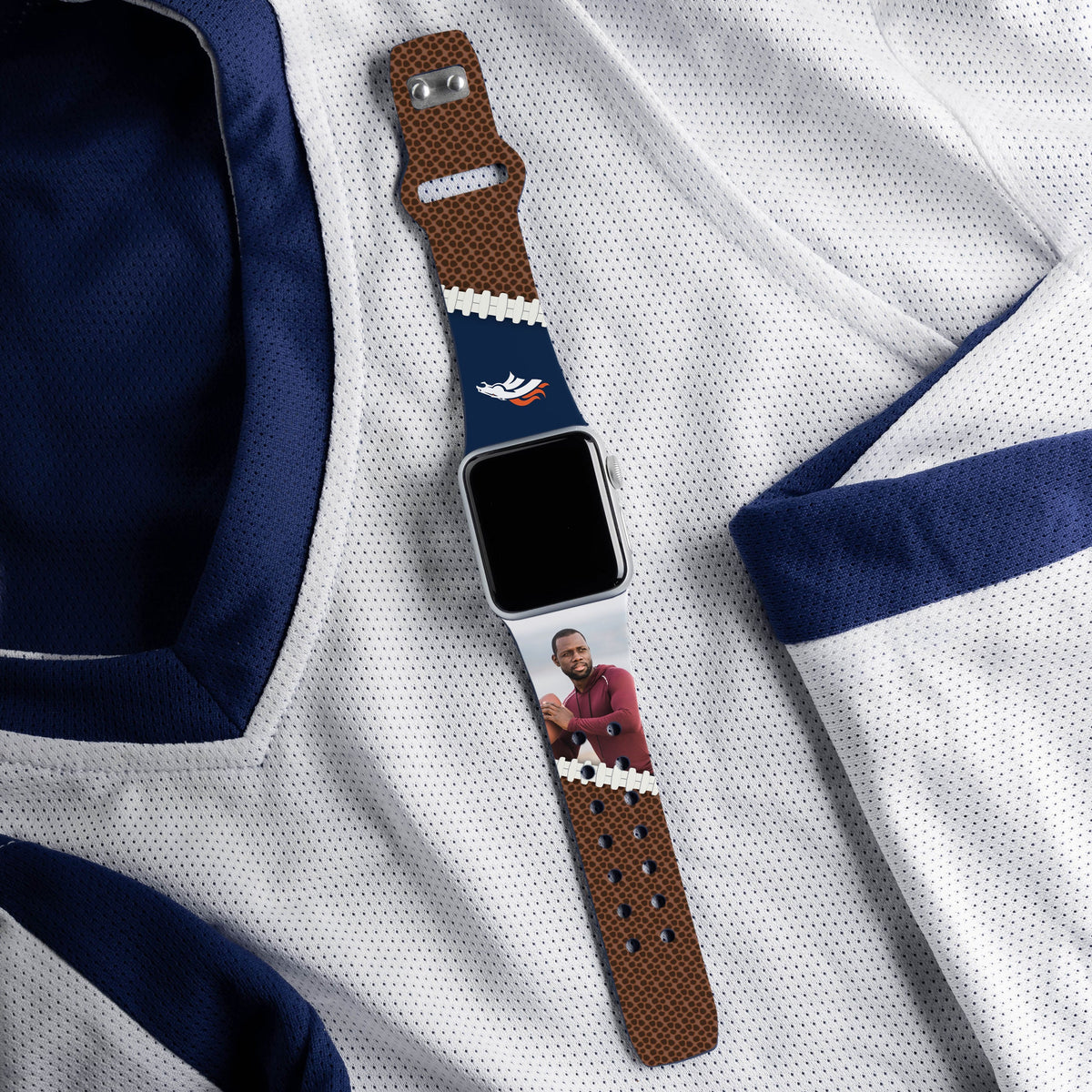 Denver Broncos Custom Photo HD Apple Watch Band