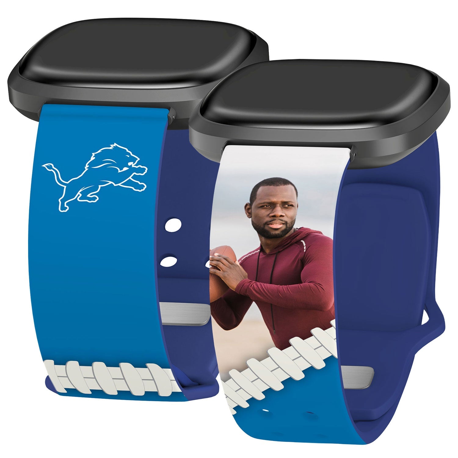 Detroit Lions Custom Photo HD Fitbit Versa 3 & Sense 1 Watch Band