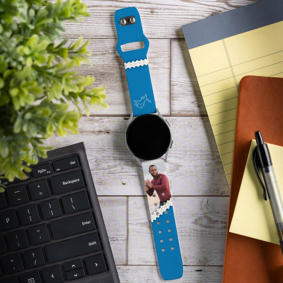 Detroit Lions Custom Photo HD Samsung Galaxy Watch Band