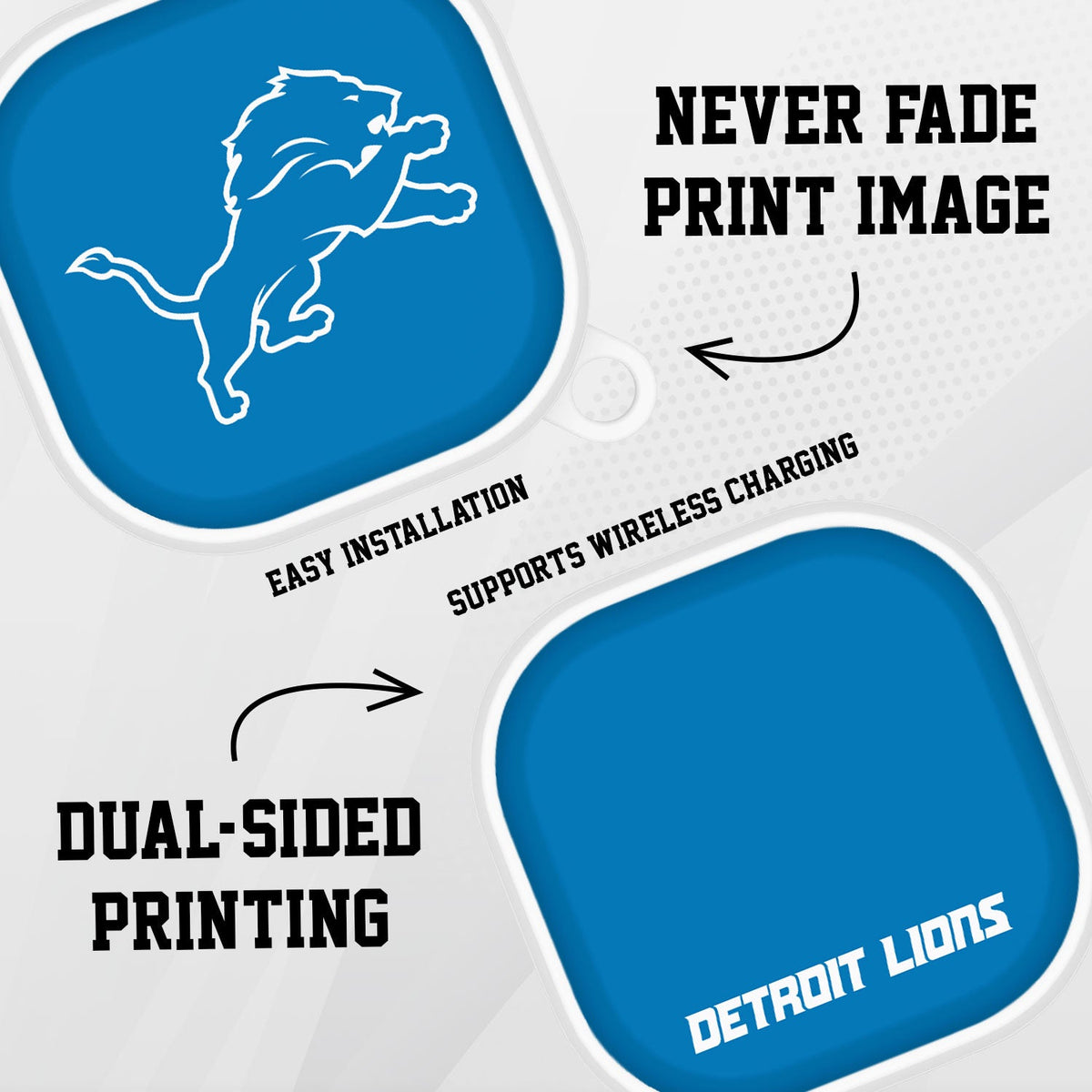 Detroit Lions HDX Samsung Galaxy Buds Pro &amp; Buds Live Case Cover