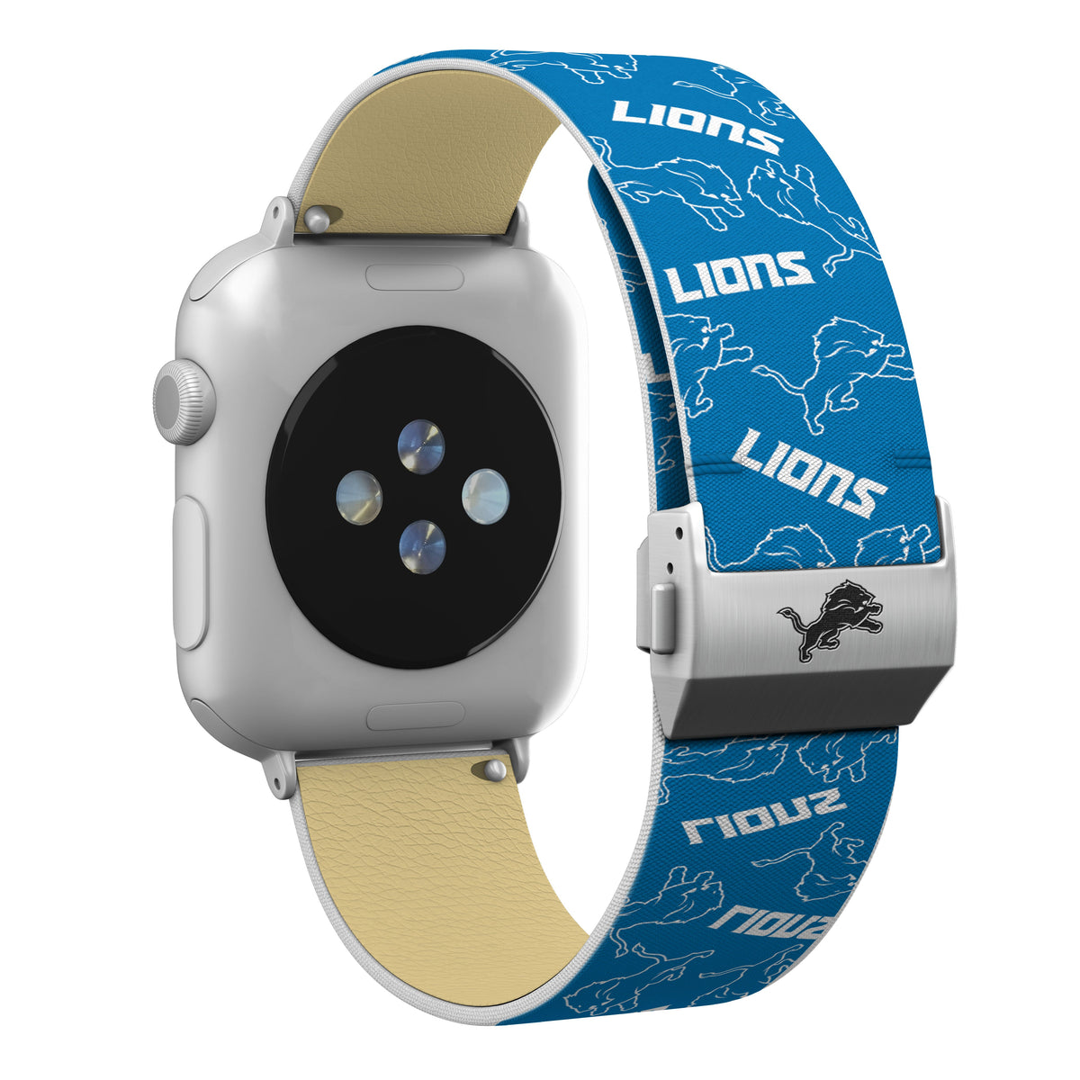 Detroit Lions Full Print Watch Band With Engraved Buckle - AffinityBands