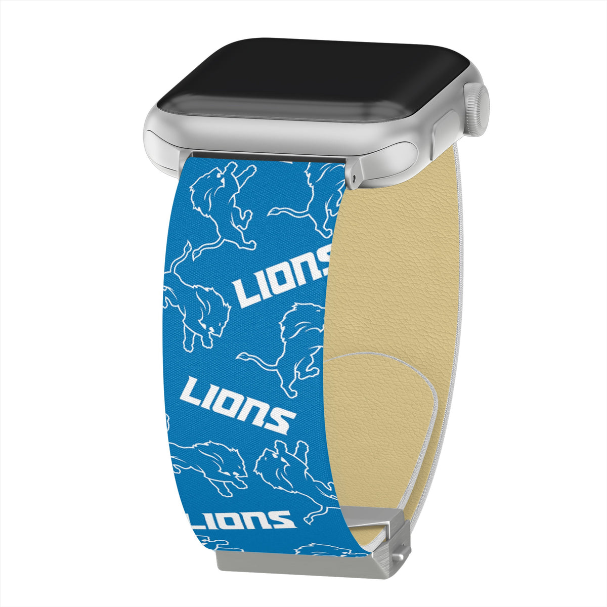 Game Time Detroit Lions Signature Series Apple Watch Band With Engraved Buckle