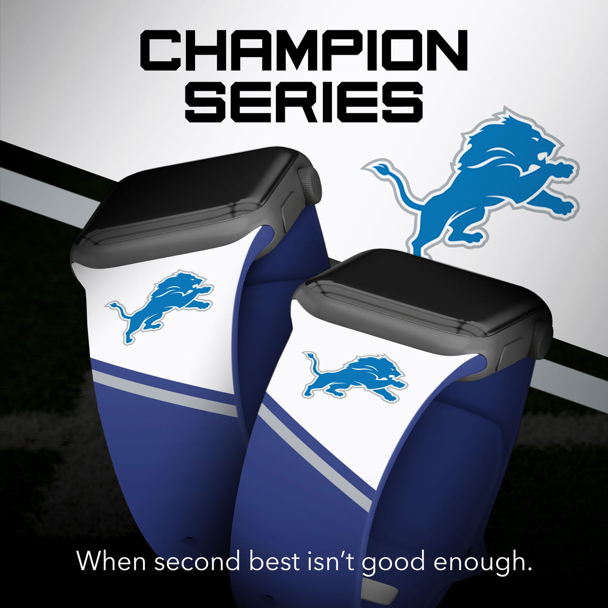 Detroit Lions HD Champion Series Apple Watch Band