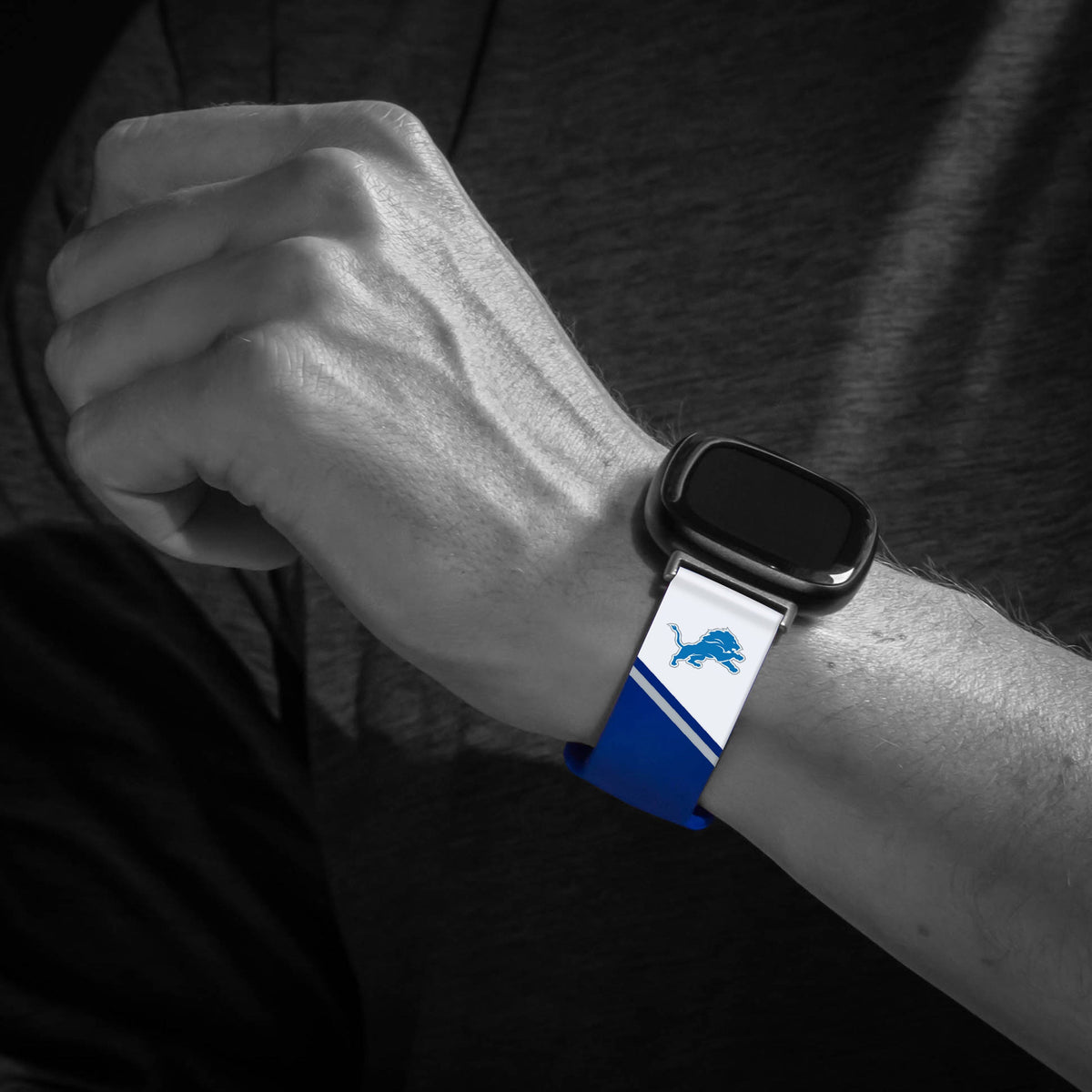 Detroit Lions HD Champion Series Fitbit Versa 3 &amp; Sense 1 Watch Band