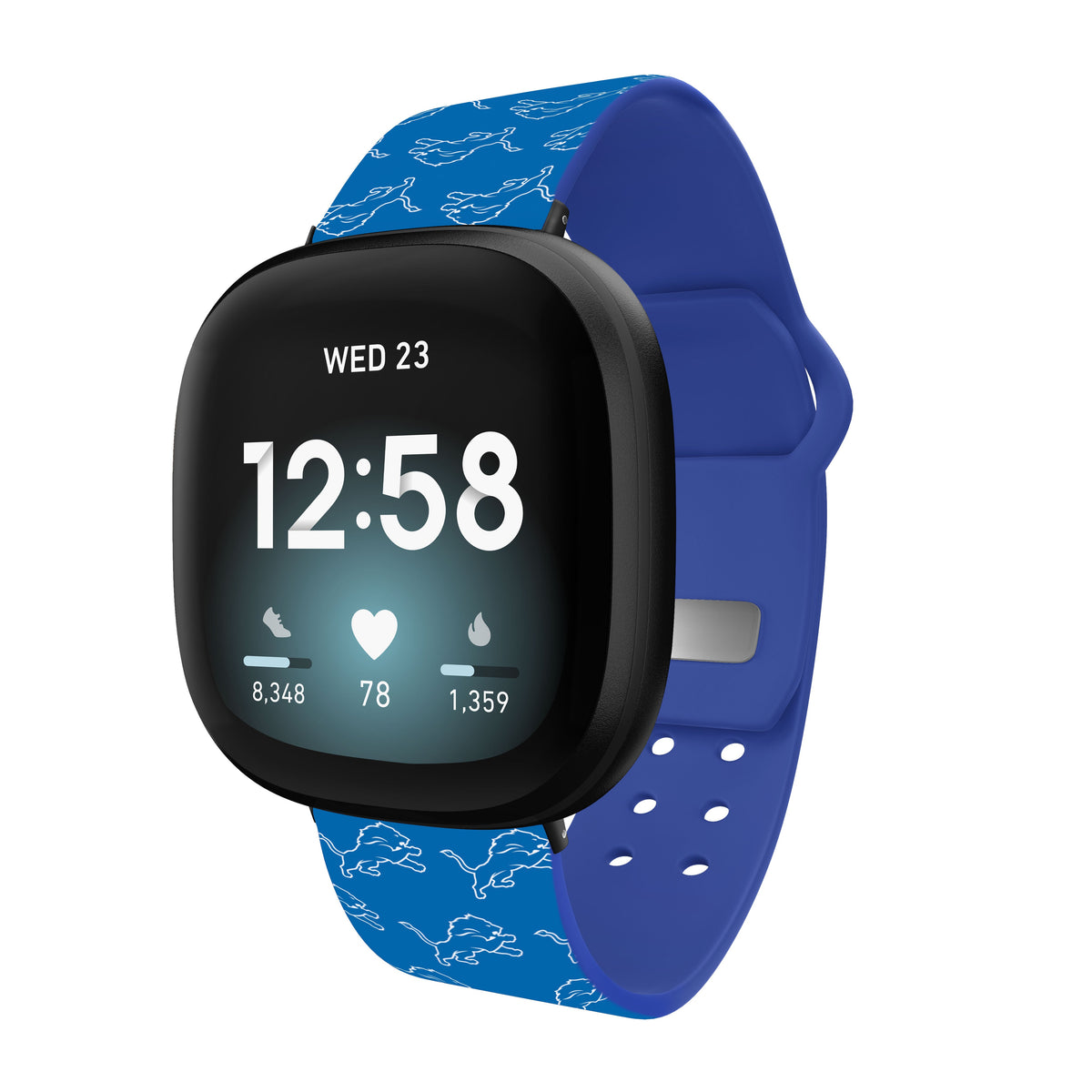 Detroit Lions HD Fitbit Versa 3 and Sense 1 Watch Band