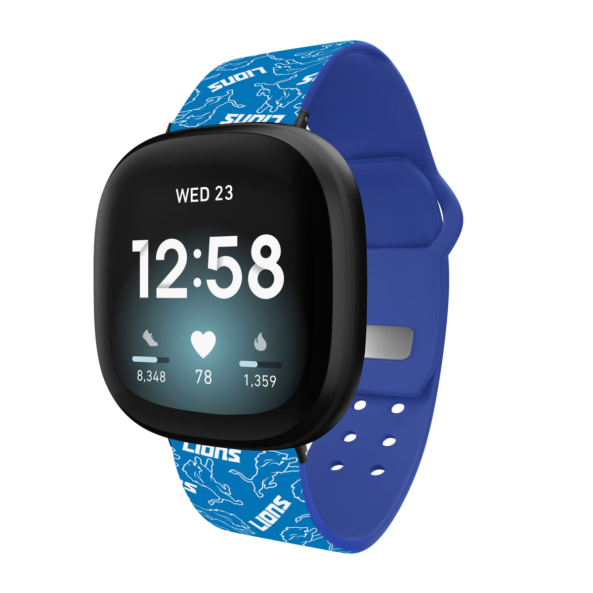 Detroit Lions HD Fitbit Versa 3 and Sense 1 Watch Band