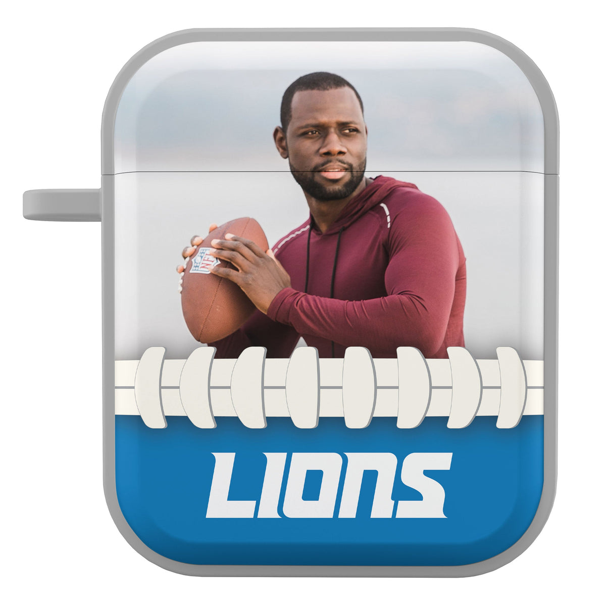 Detroit Lions Custom Photo HDX Apple AirPods Gen 1 &amp; 2 Case Cover