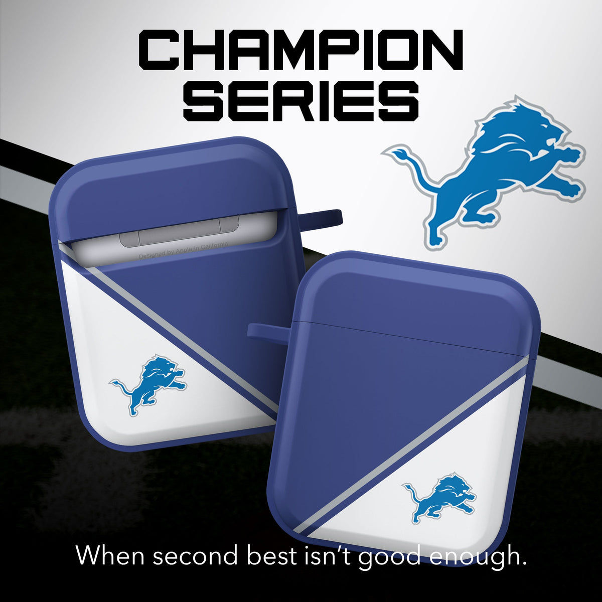 Detroit Lions HDX Champion Series Apple AirPods Gen 1 &amp; 2 Case Cover