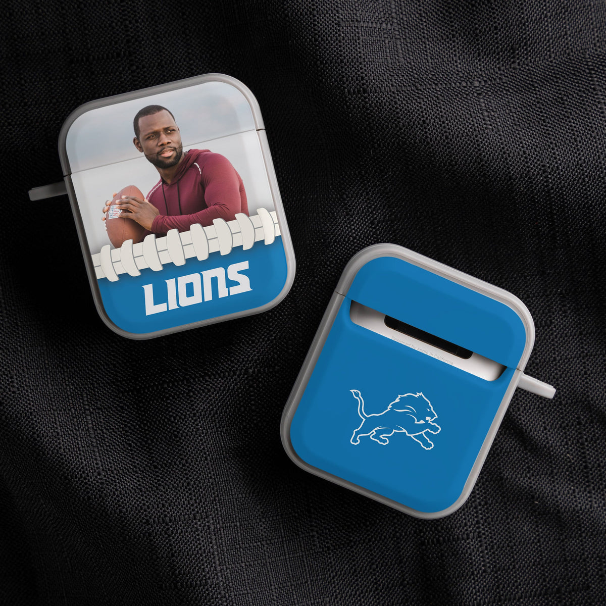 Detroit Lions Custom Photo HDX Apple AirPods Gen 1 &amp; 2 Case Cover