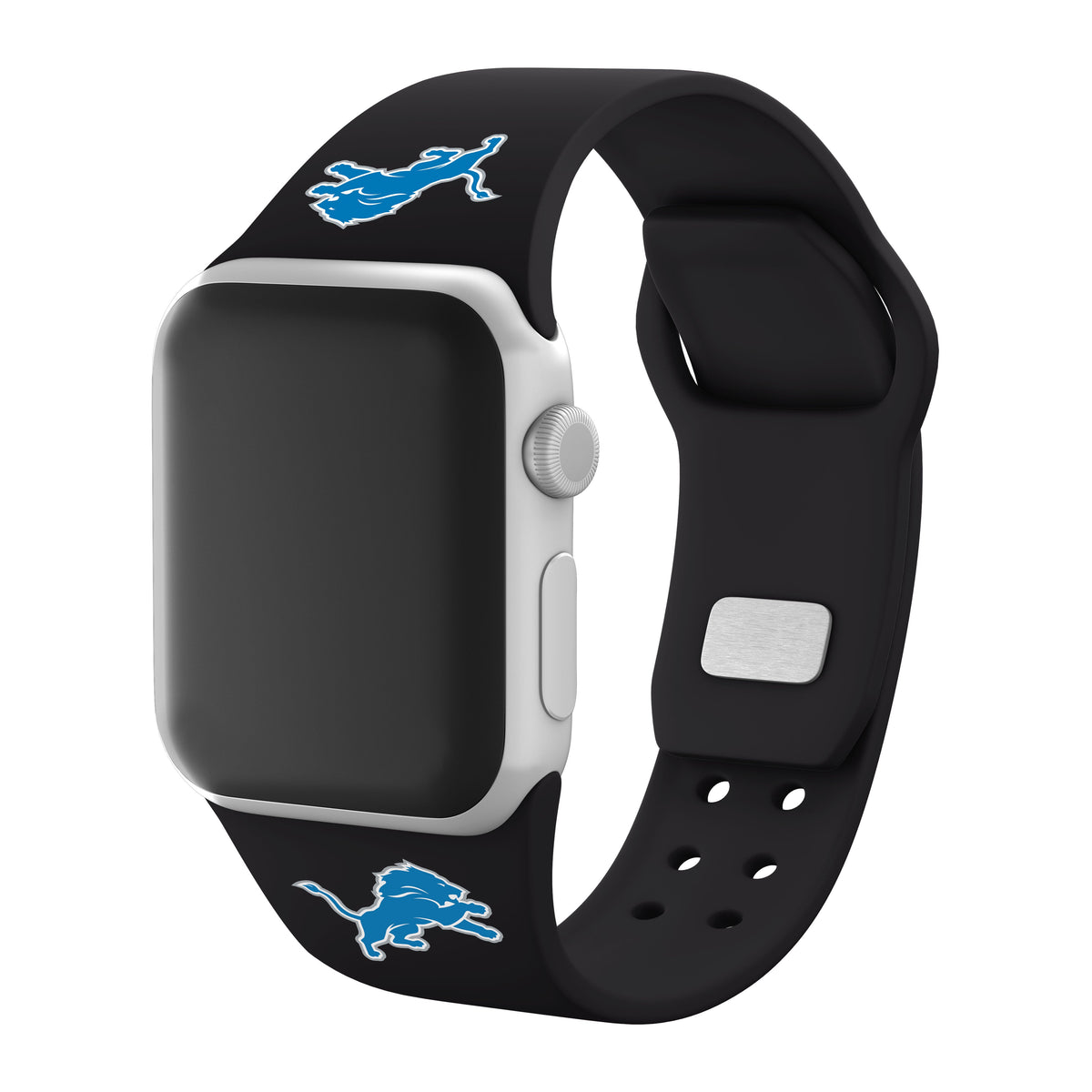 Detroit Lions Silicone Apple Watch Band - Game Time
