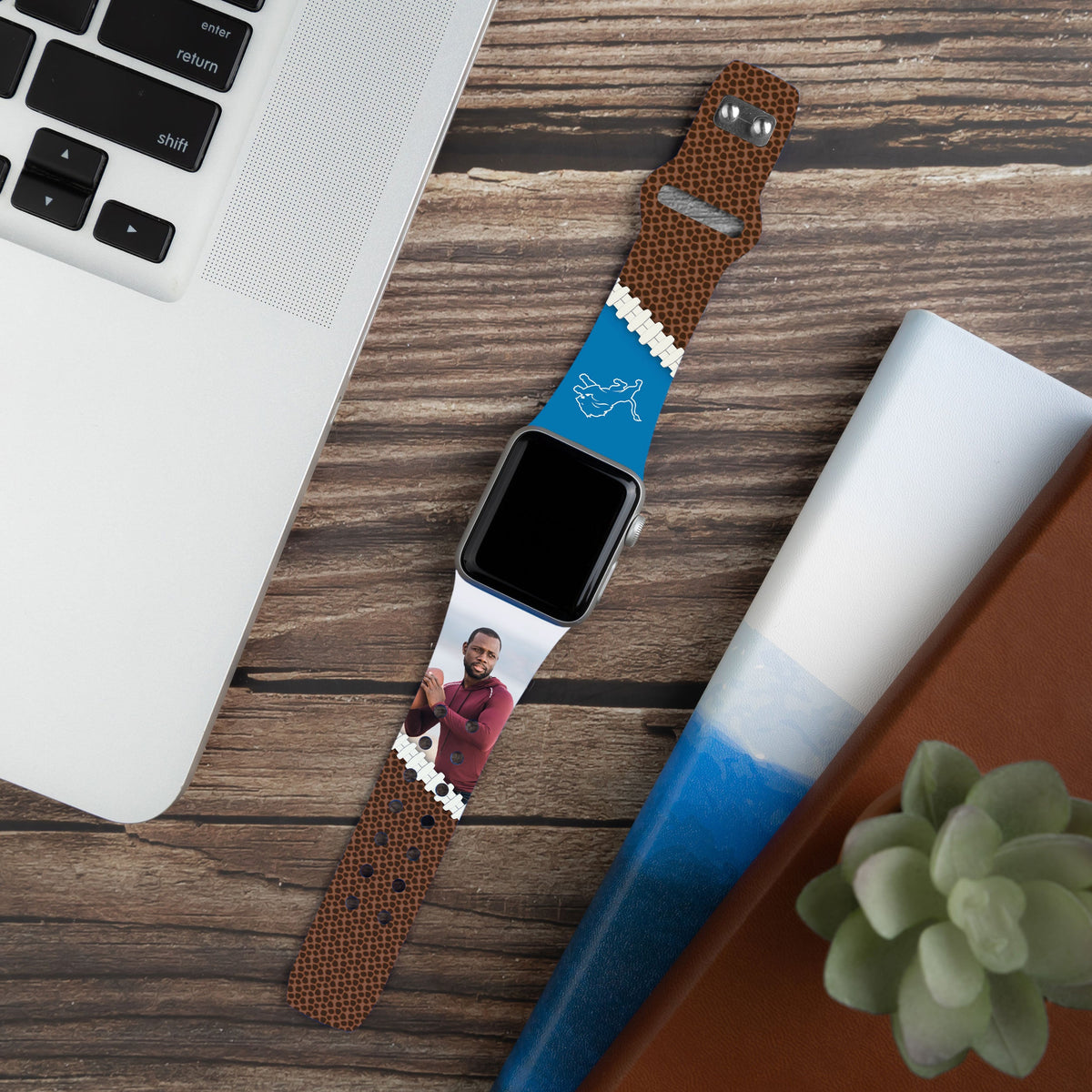 Detroit Lions Custom Photo HD Apple Watch Band