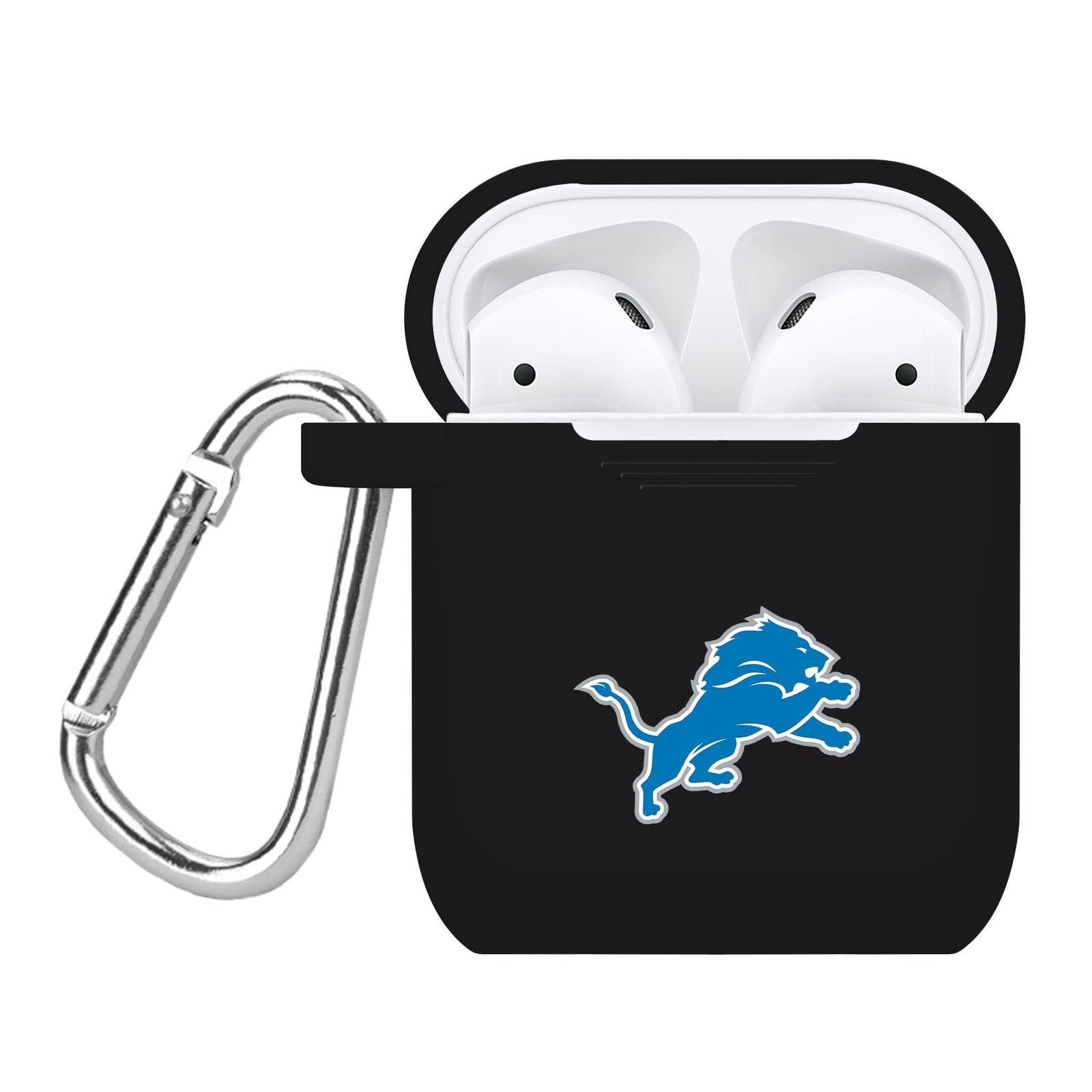 Game Time Detroit Lions Silicone Case Cover for Apple AirPods Gen 1 & 2 Battery Case