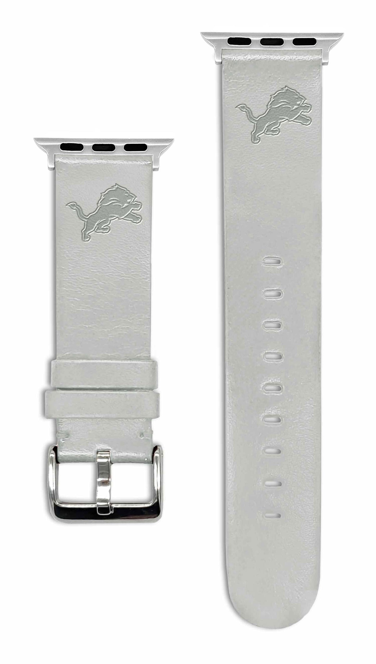 Game Time Detroit Lions Apple Leather Watch Band - USA Sewn