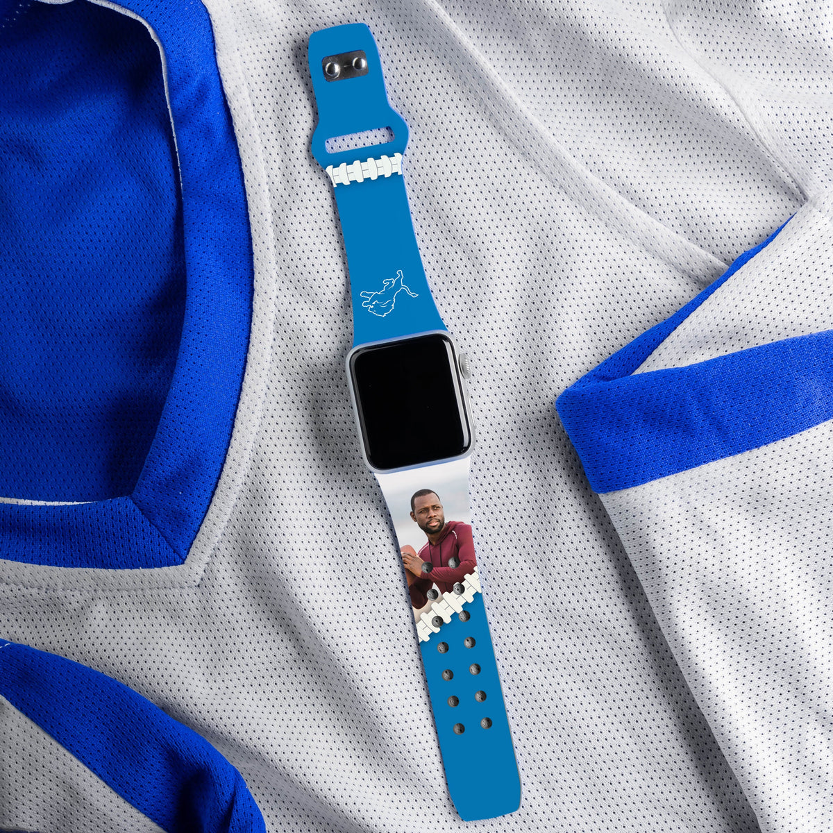 Detroit Lions Custom Photo HD Apple Watch Band