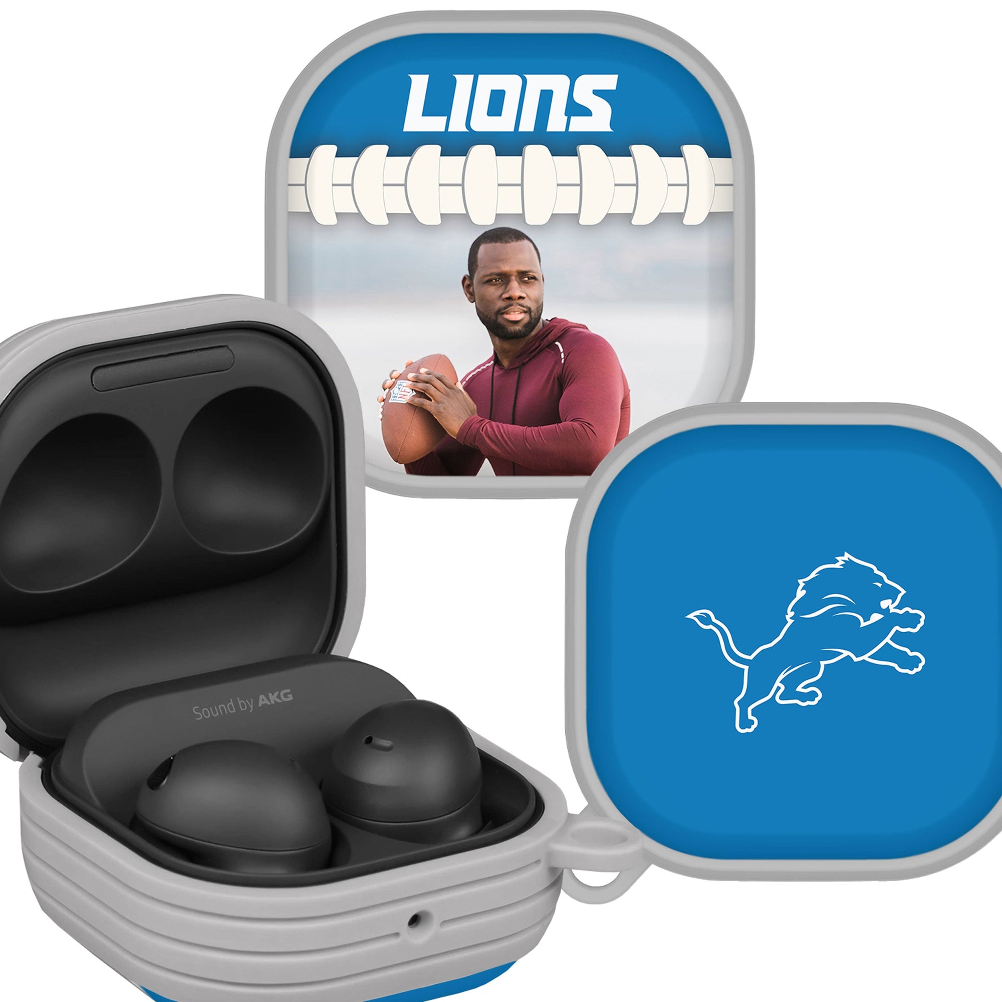 Detroit Lions Custom Photo HDX Samsung Galaxy Buds Pro & Buds Live Case Cover