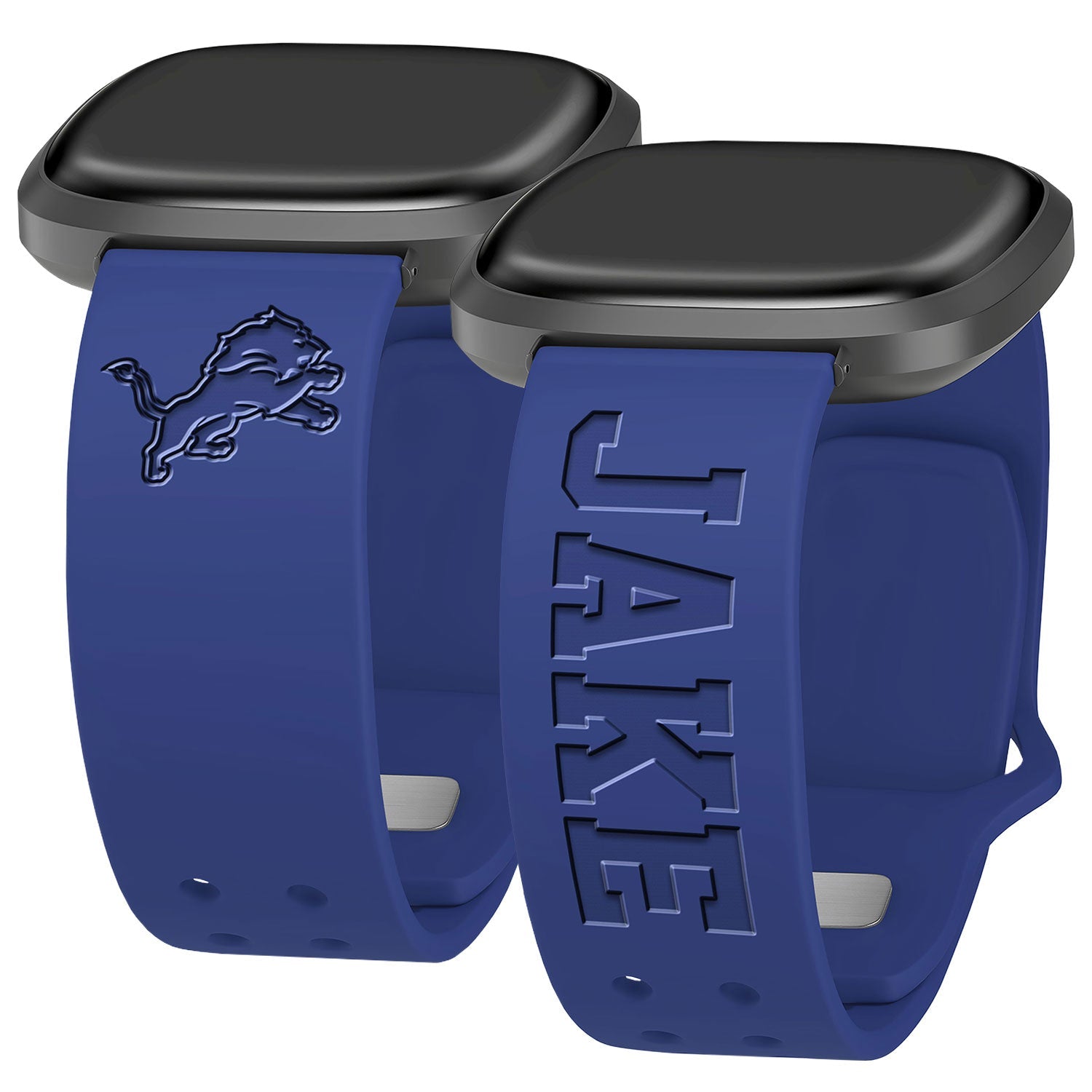 Detroit Lions Custom Engraved Fitbit Versa 3 and Sense 1 Watch Band