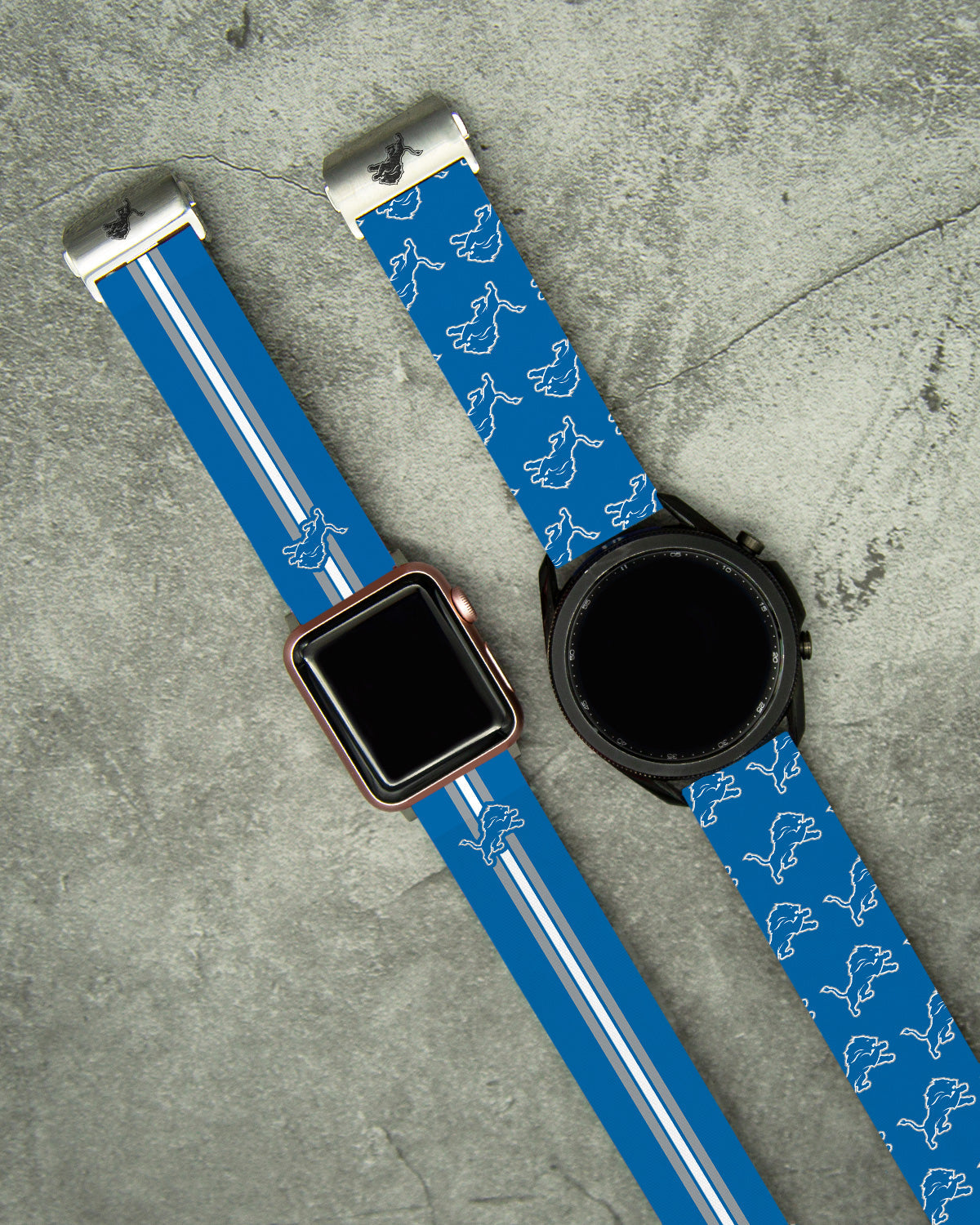 Detroit Lions Full Print Watch Band With Engraved Buckle - AffinityBands