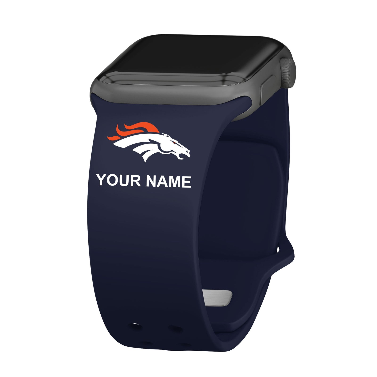 Denver Broncos Custom Name HD Apple Watch Band