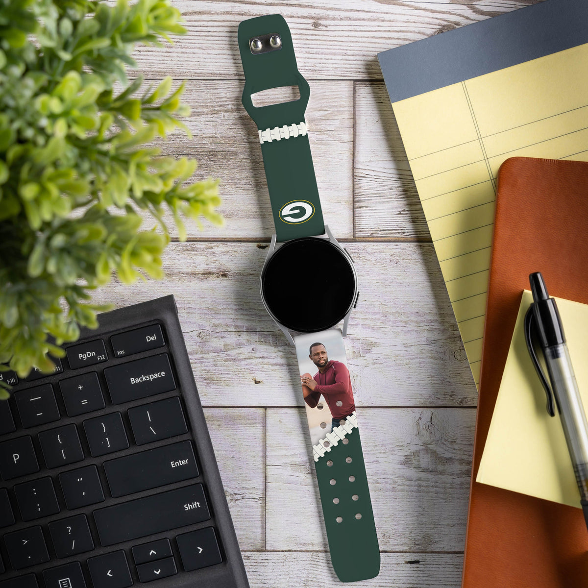 Green Bay Packers Custom Photo HD Samsung Galaxy Watch Band