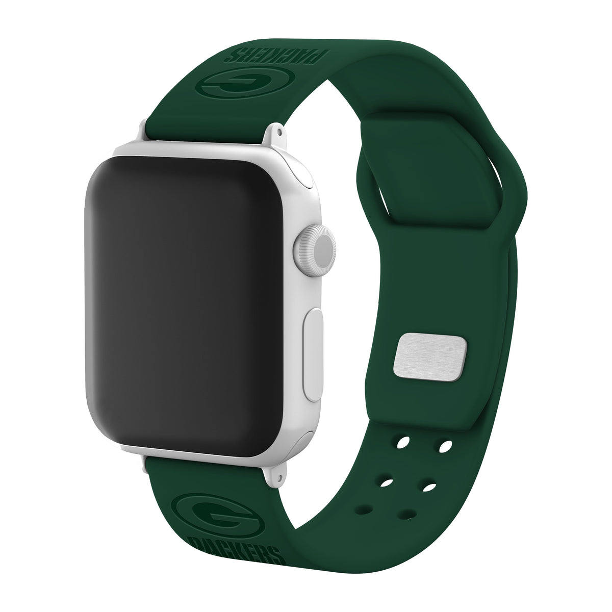 Green Bay Packers Engraved Silicone &#39;Slim&#39; Apple Watch Band