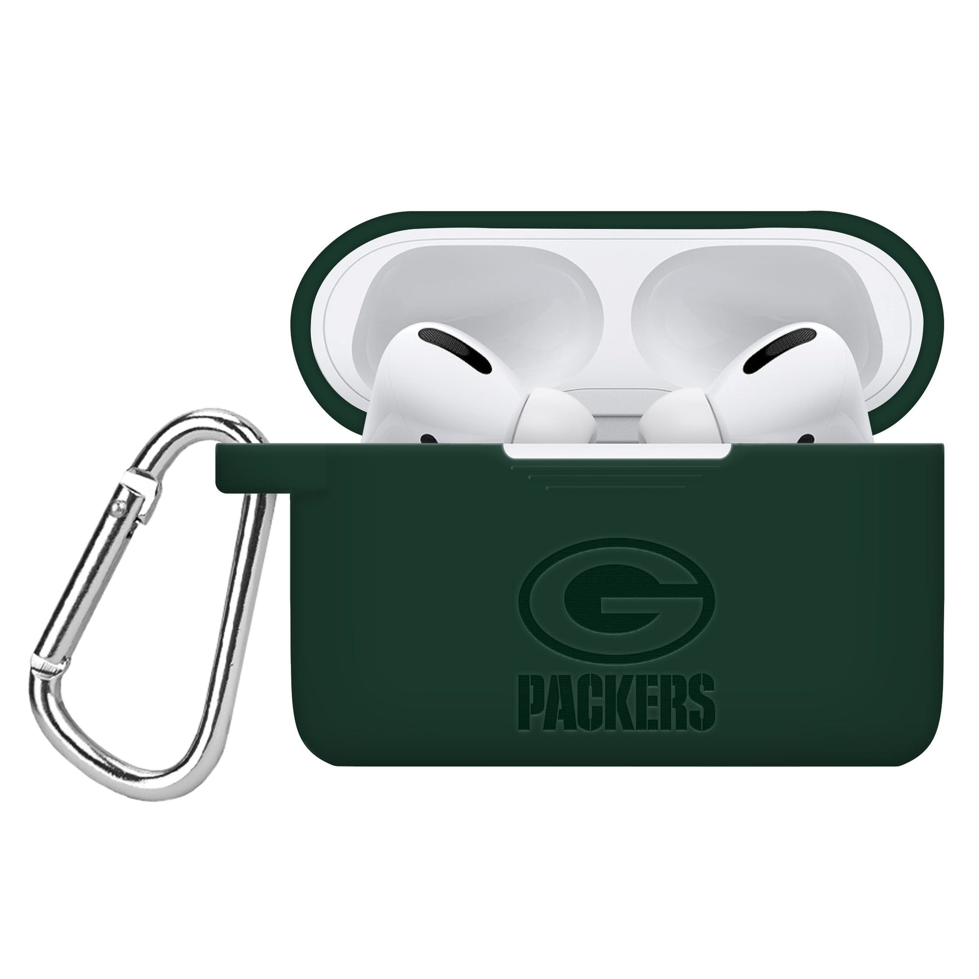 Game Time Green Bay Packers Engraved AirPods Pro 1 & 2 Silicone Case Cover
